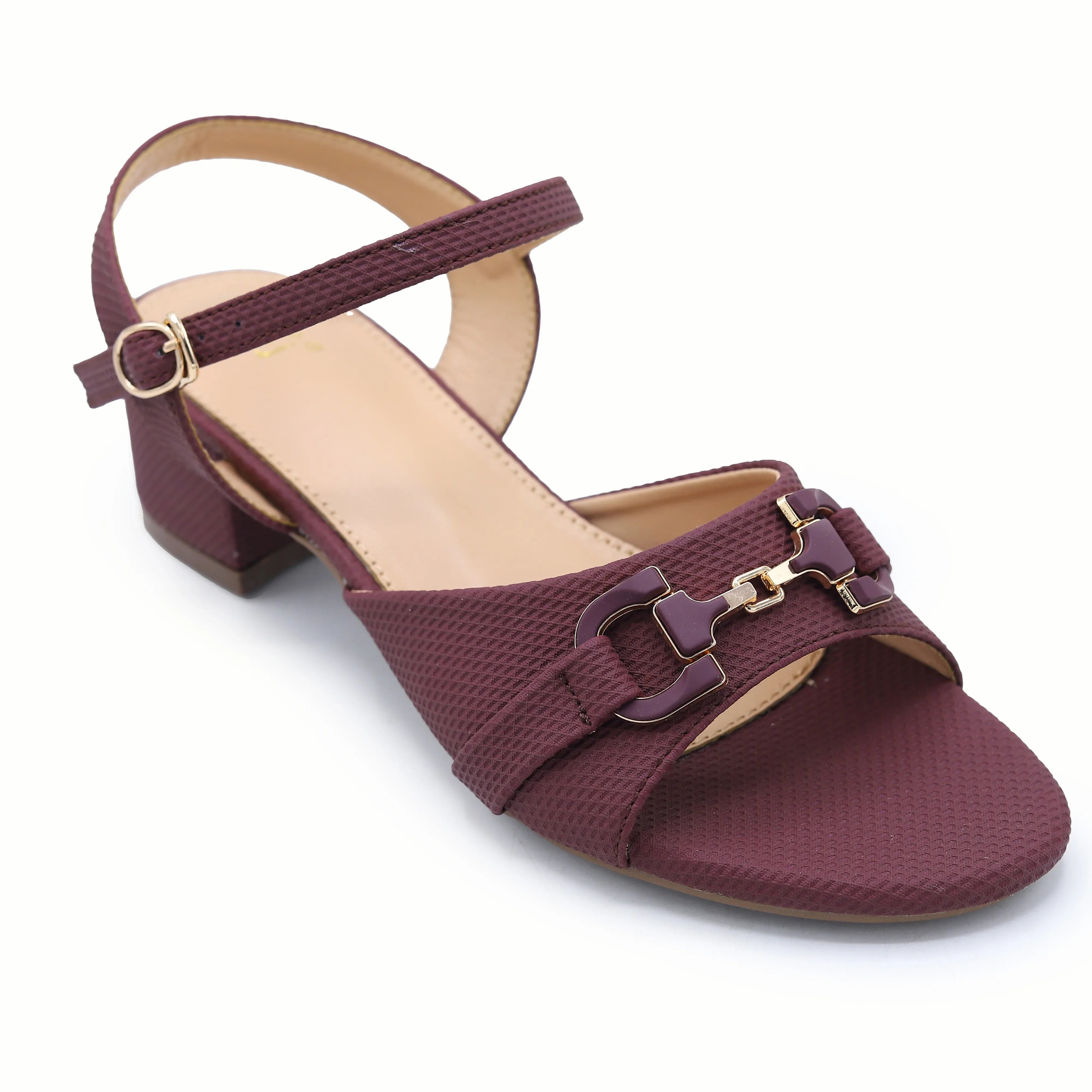 Block Heel  8102168 Maroon