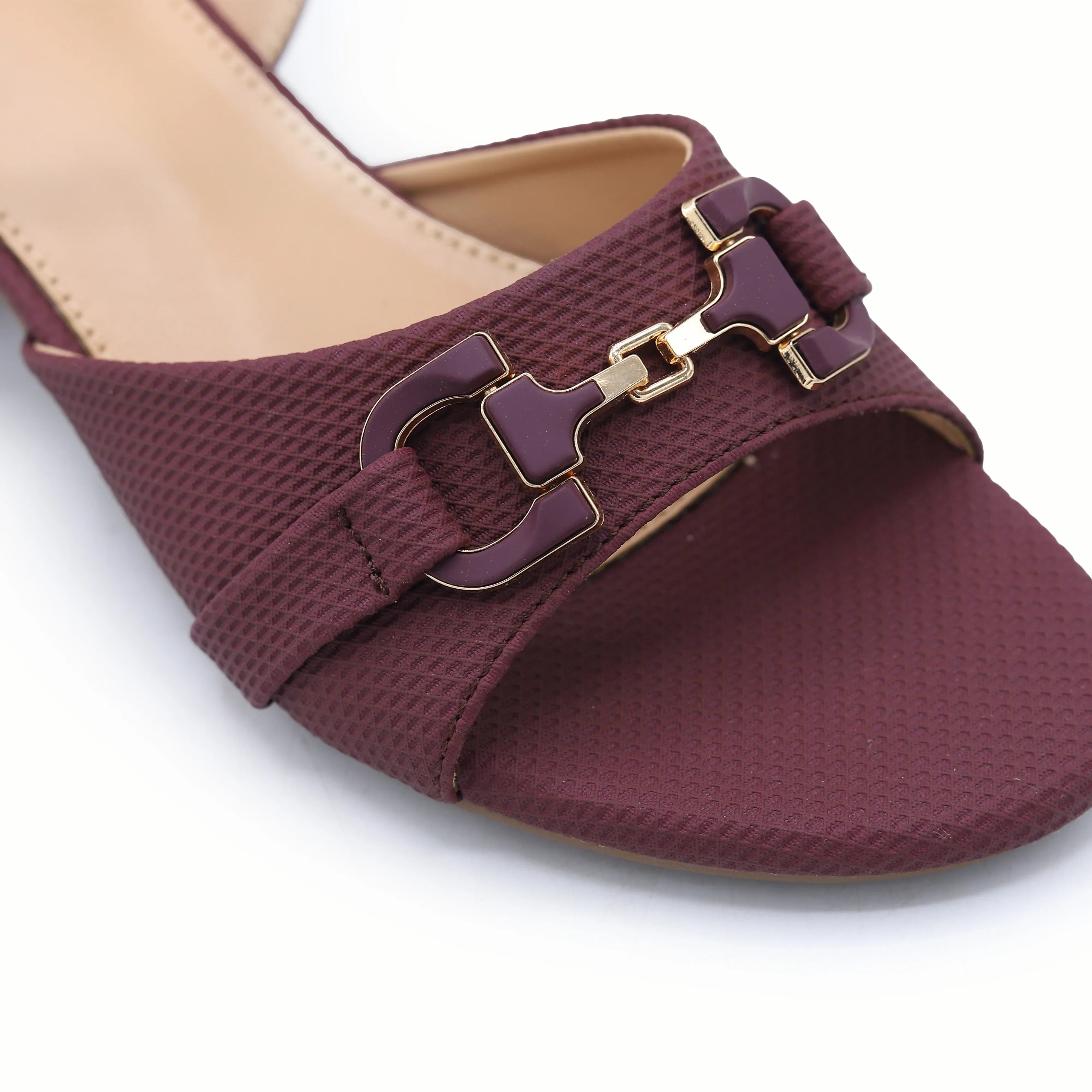 Block Heel  8102168 Maroon
