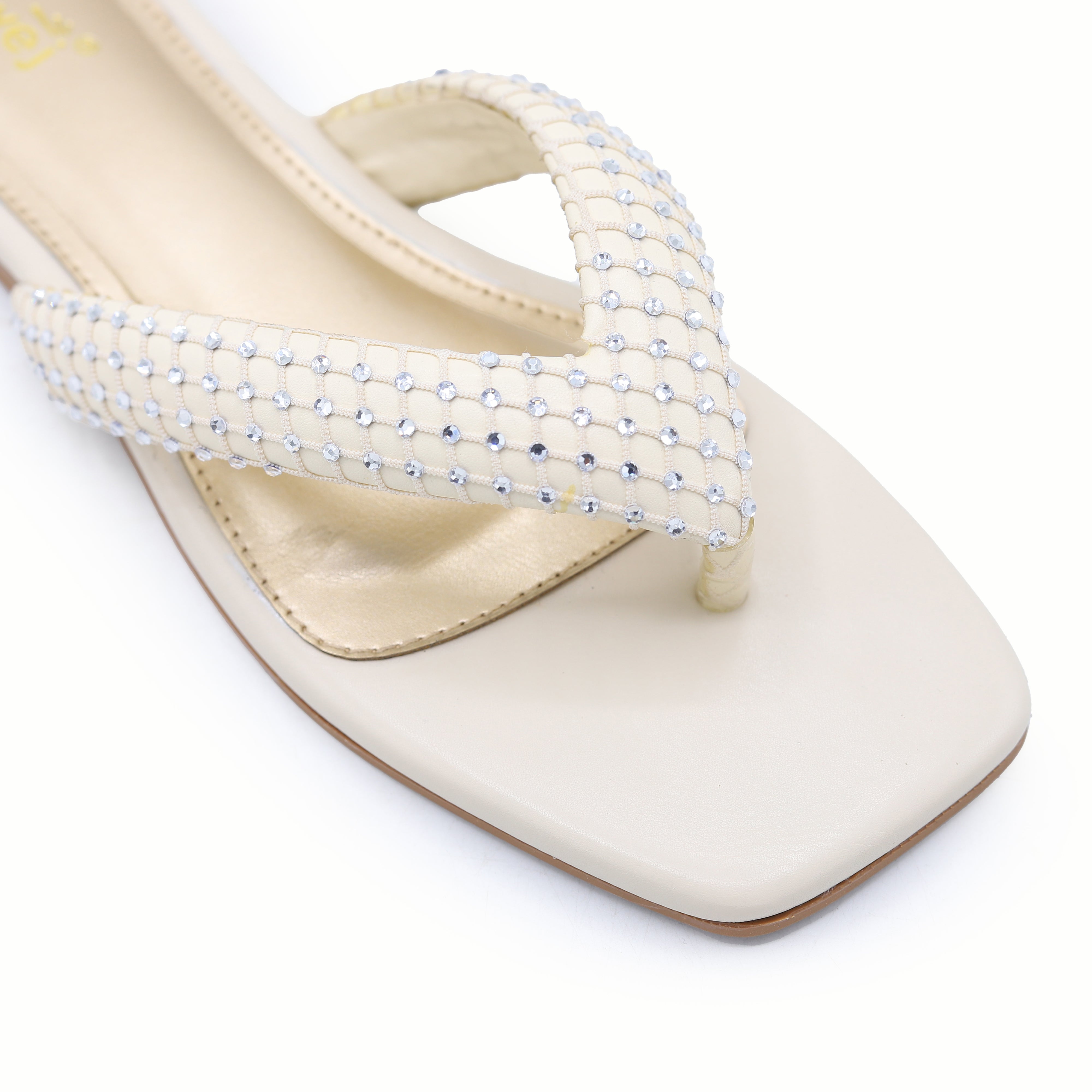 Crystal Studded 800199 Nude - E Fashion