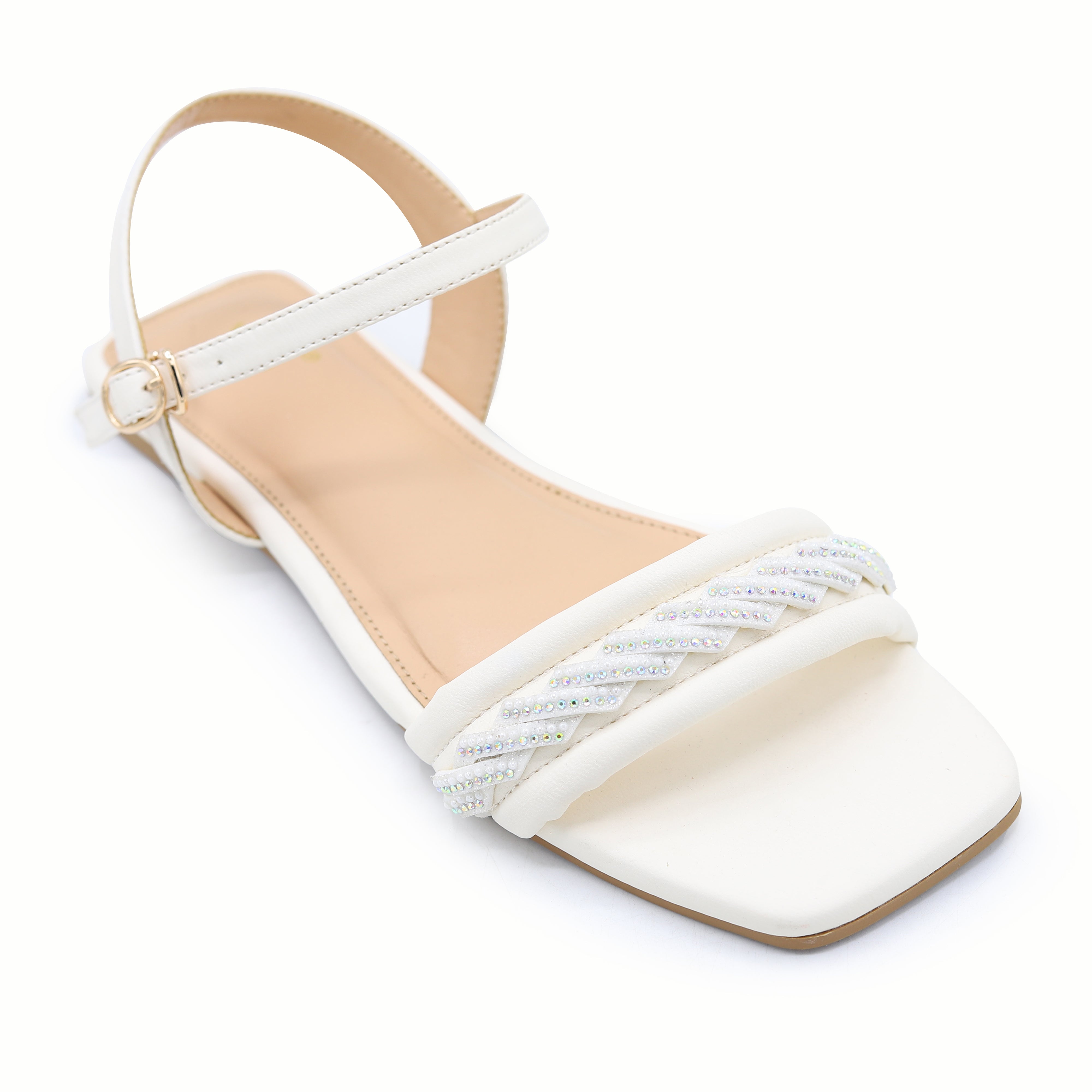 Ruched Crystal 8002330 Ivory