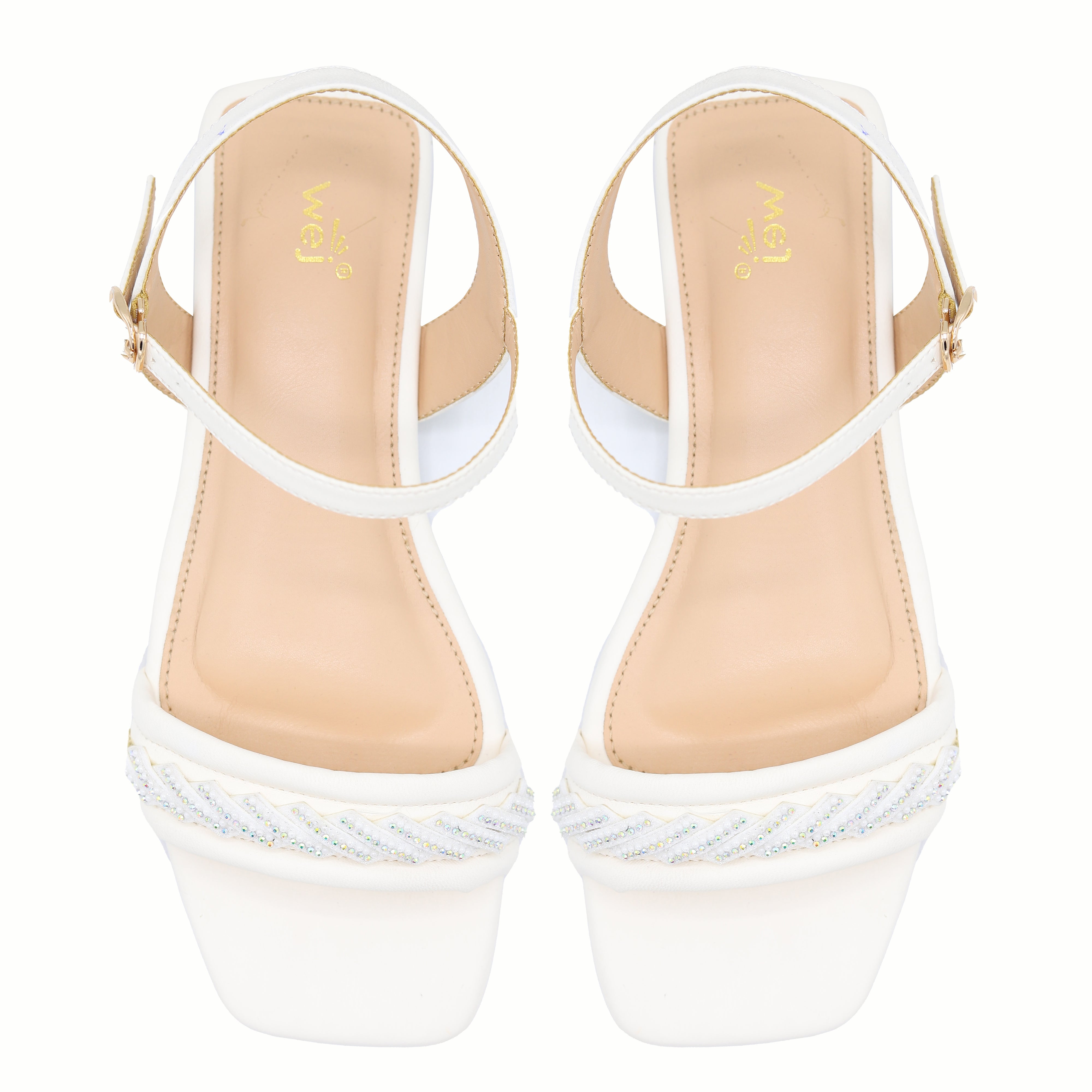 Ruched Crystal 8002330 Ivory