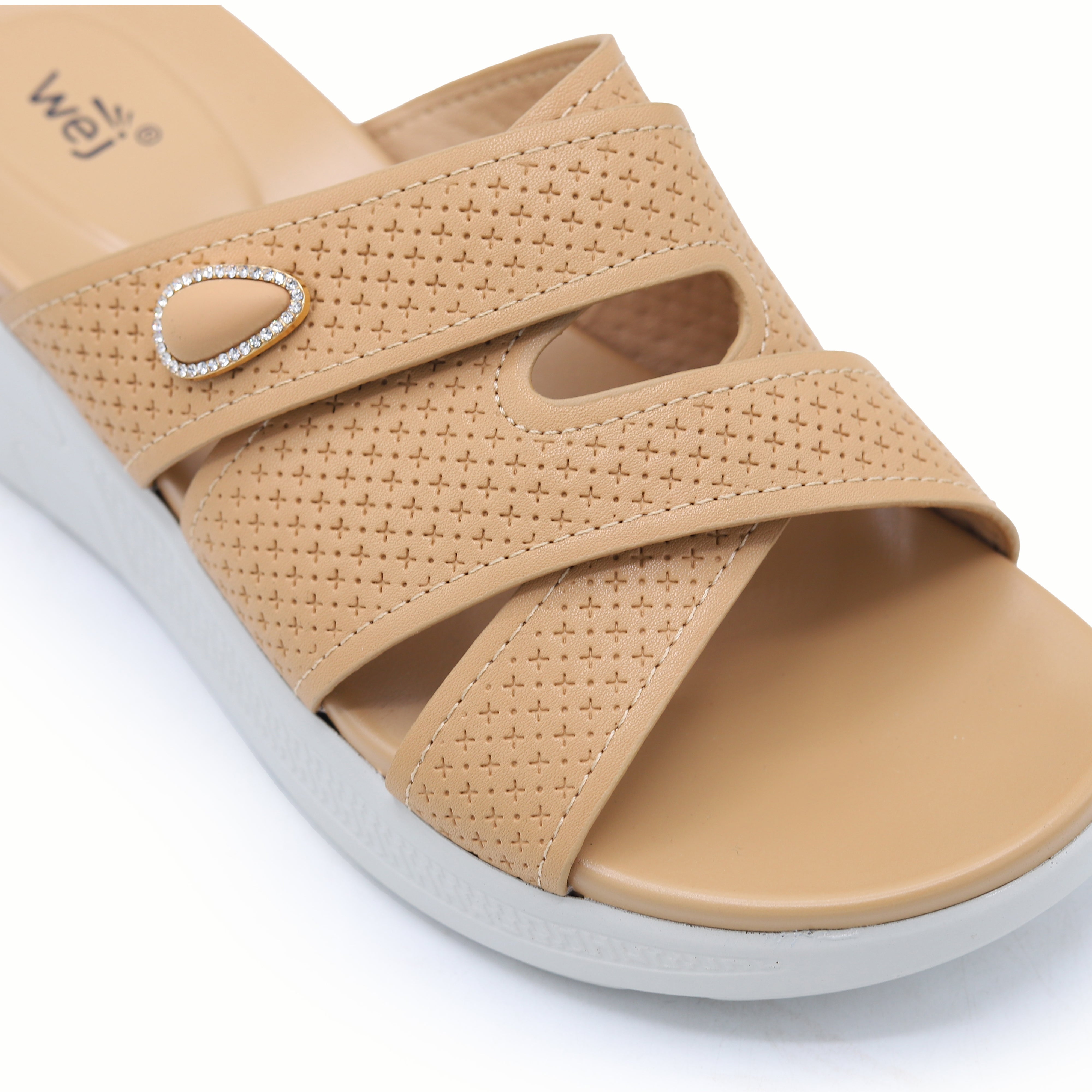 Stud Platform Slide 8003606 Beige