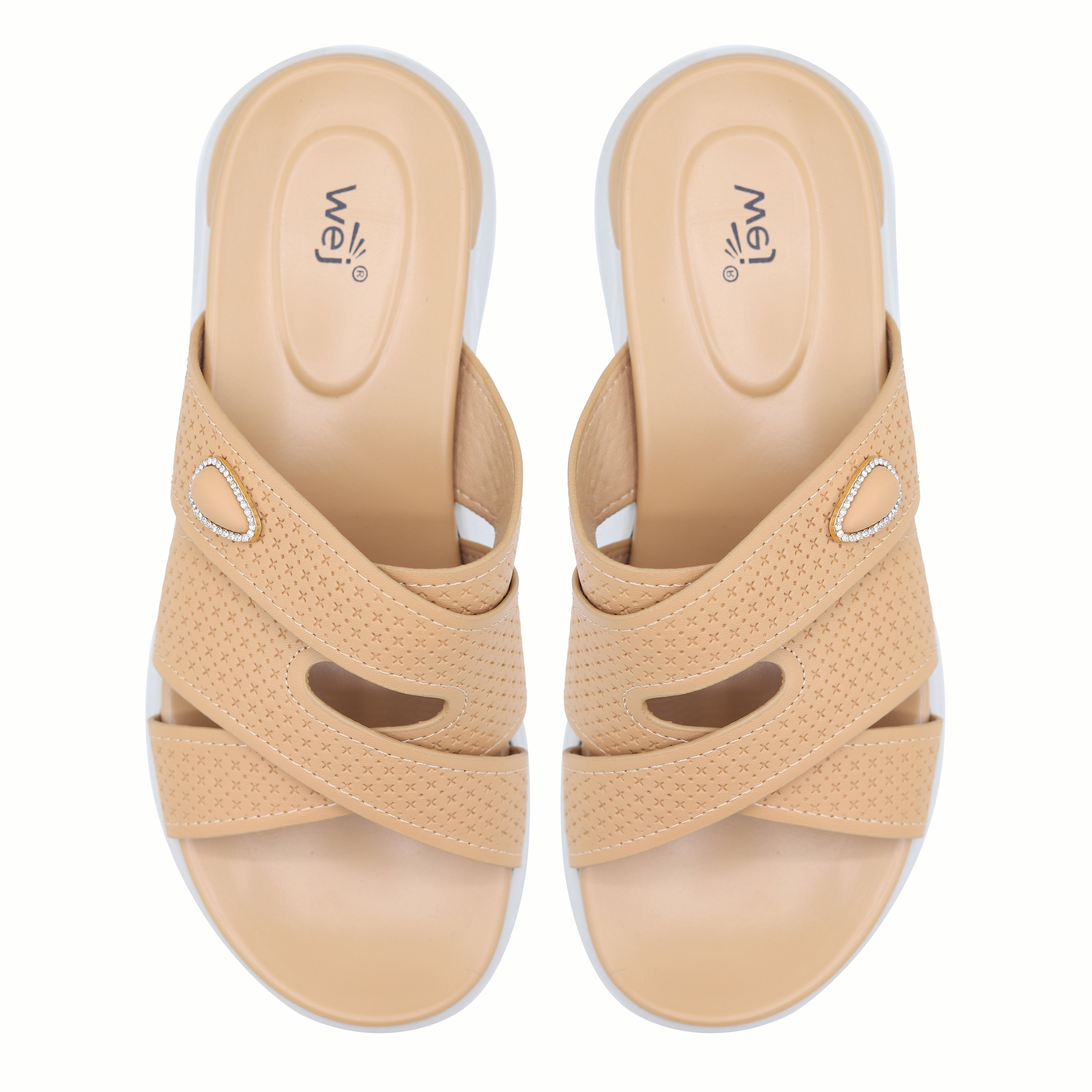 Stud Platform Slide 8003606 Beige