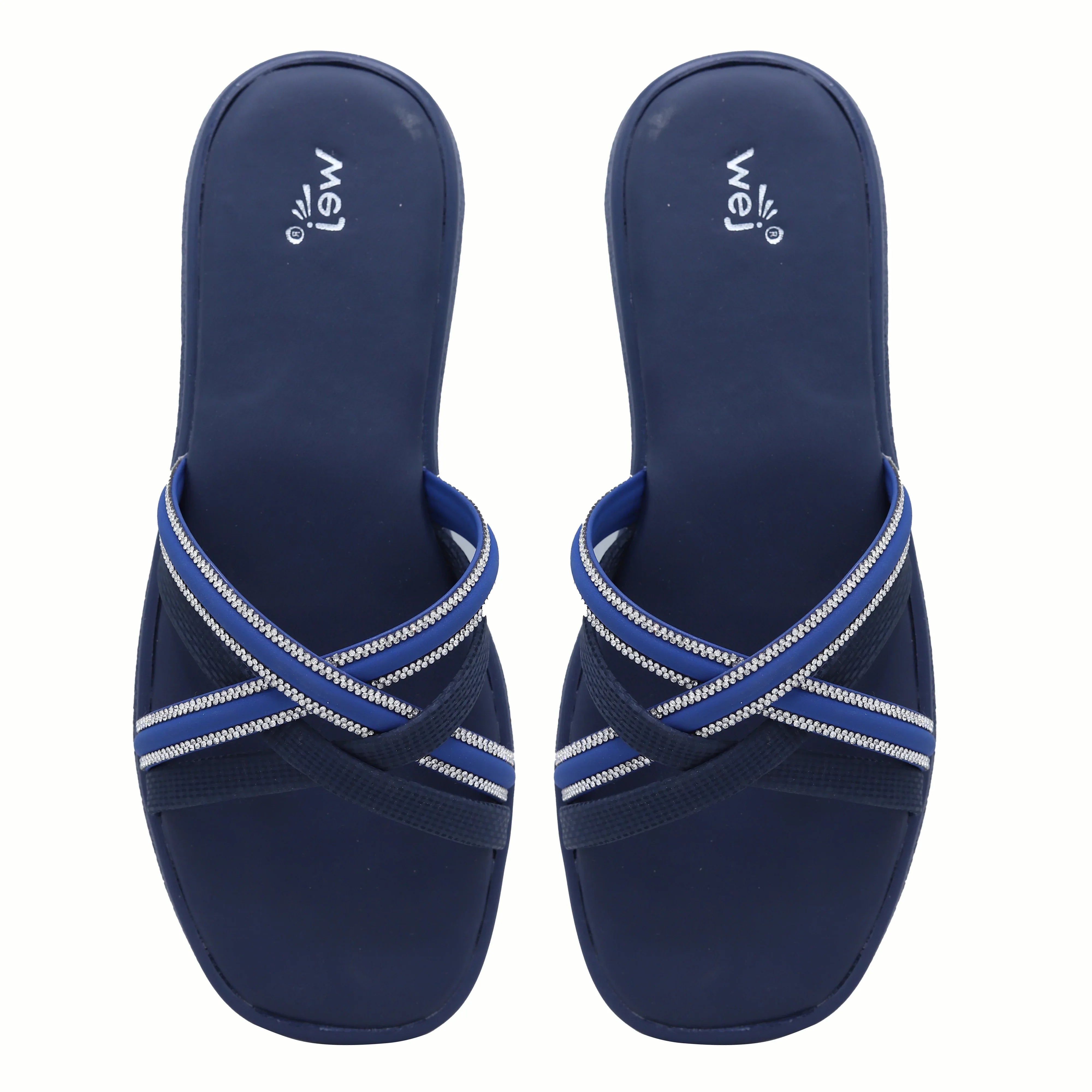 Crystal Trim Flat 8003574 Navy