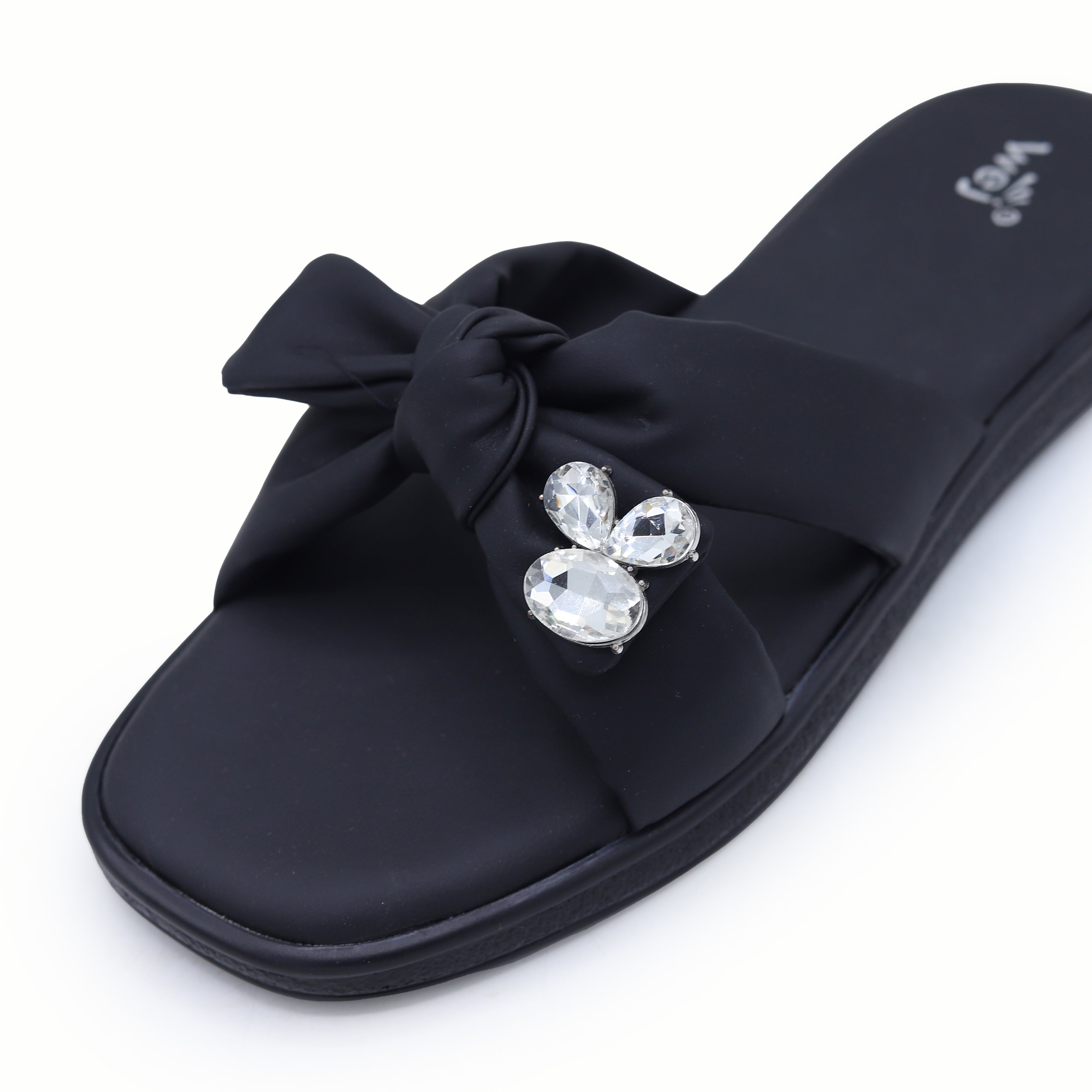 Crystal Bow Flat 8003576 Black
