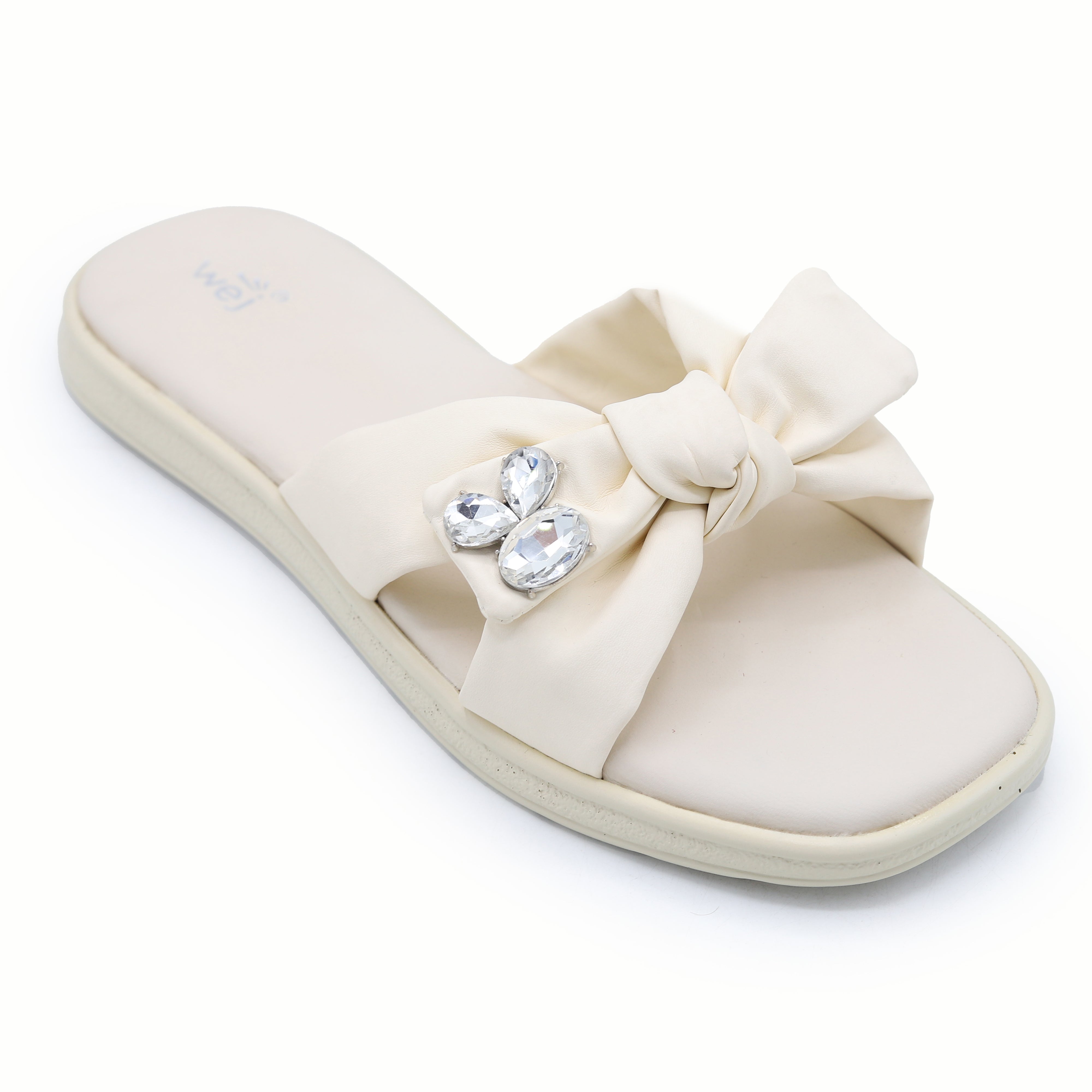 Crystal Bow Flat 8003576 Fawn