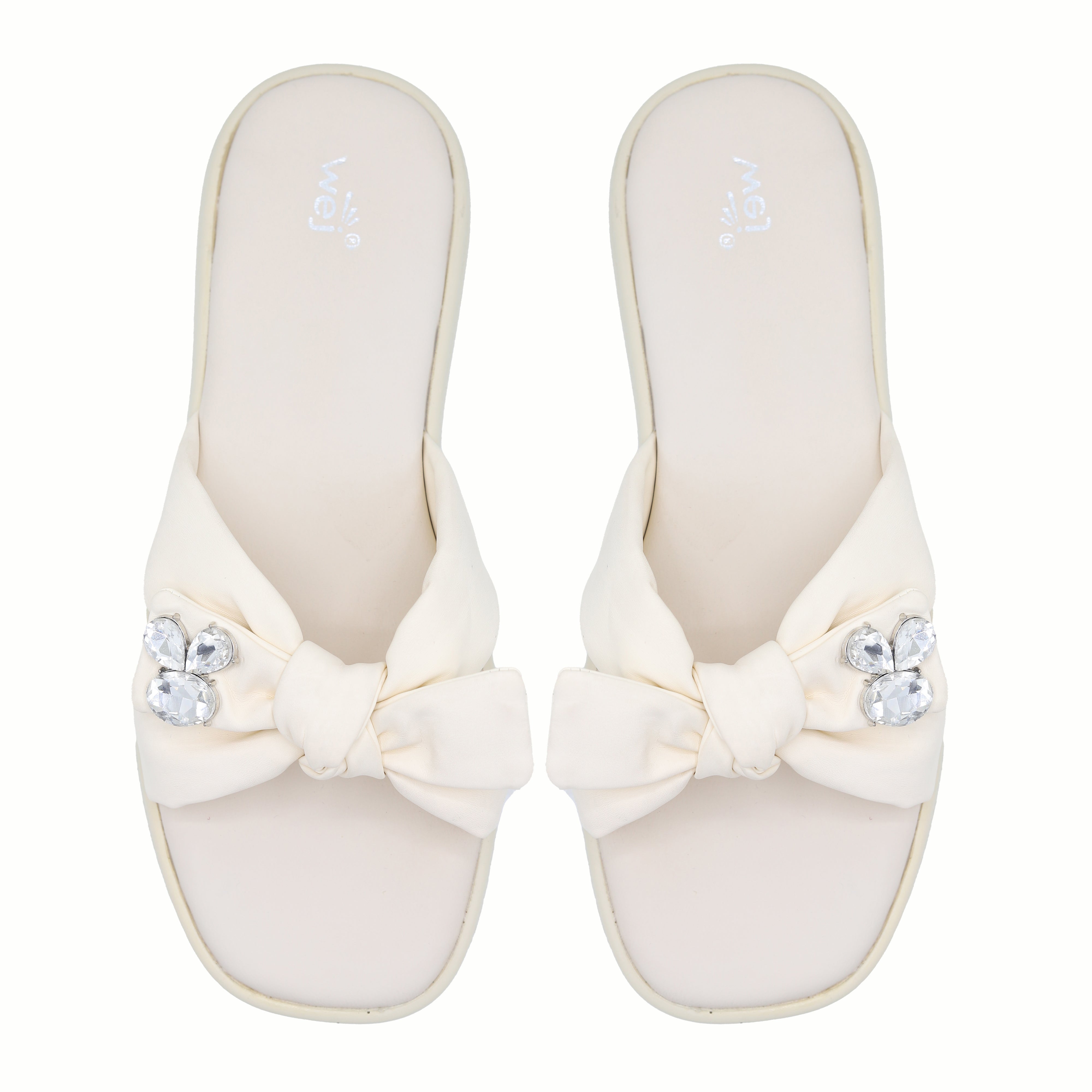 Crystal Bow Flat 8003576 Fawn