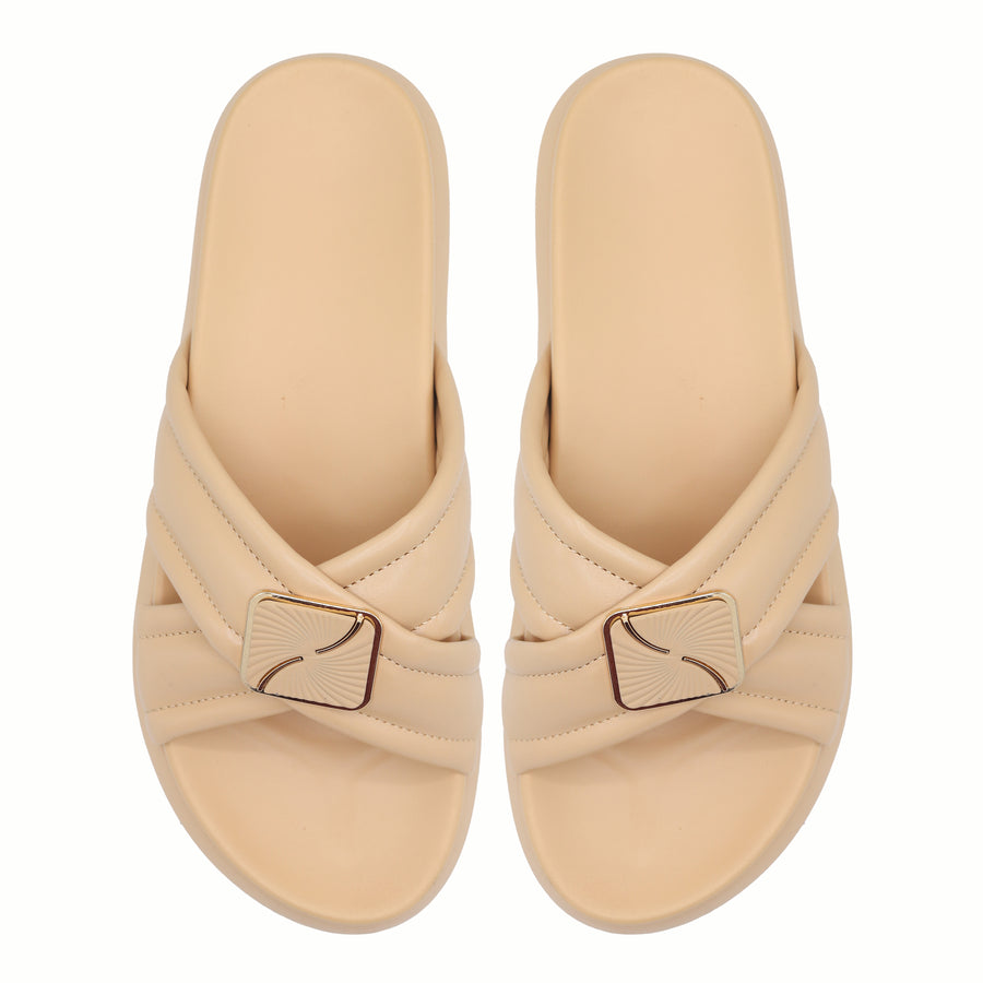 Women's Slides | Beige | 8003697