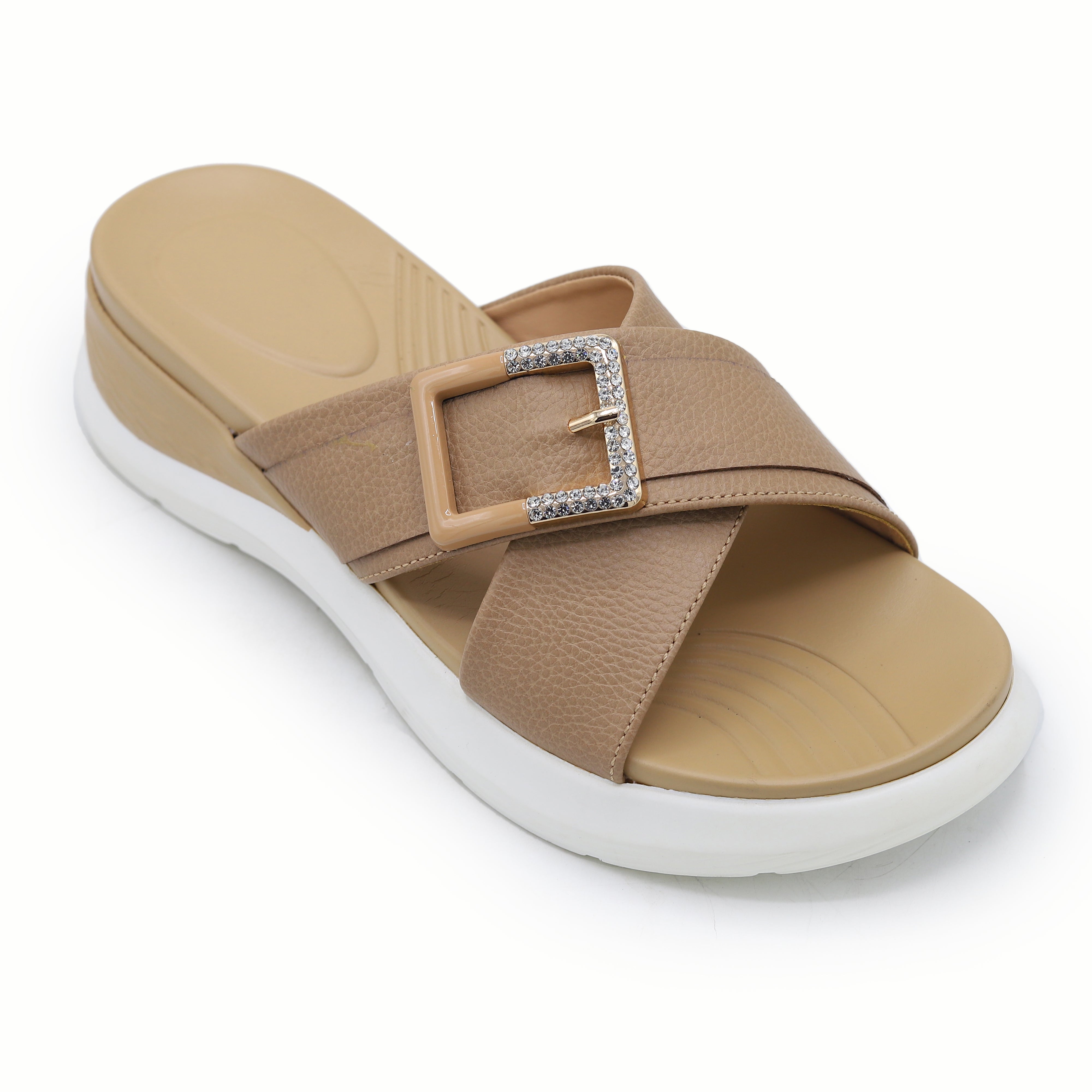 Crystal Pavé Buckle 8003675 Beige