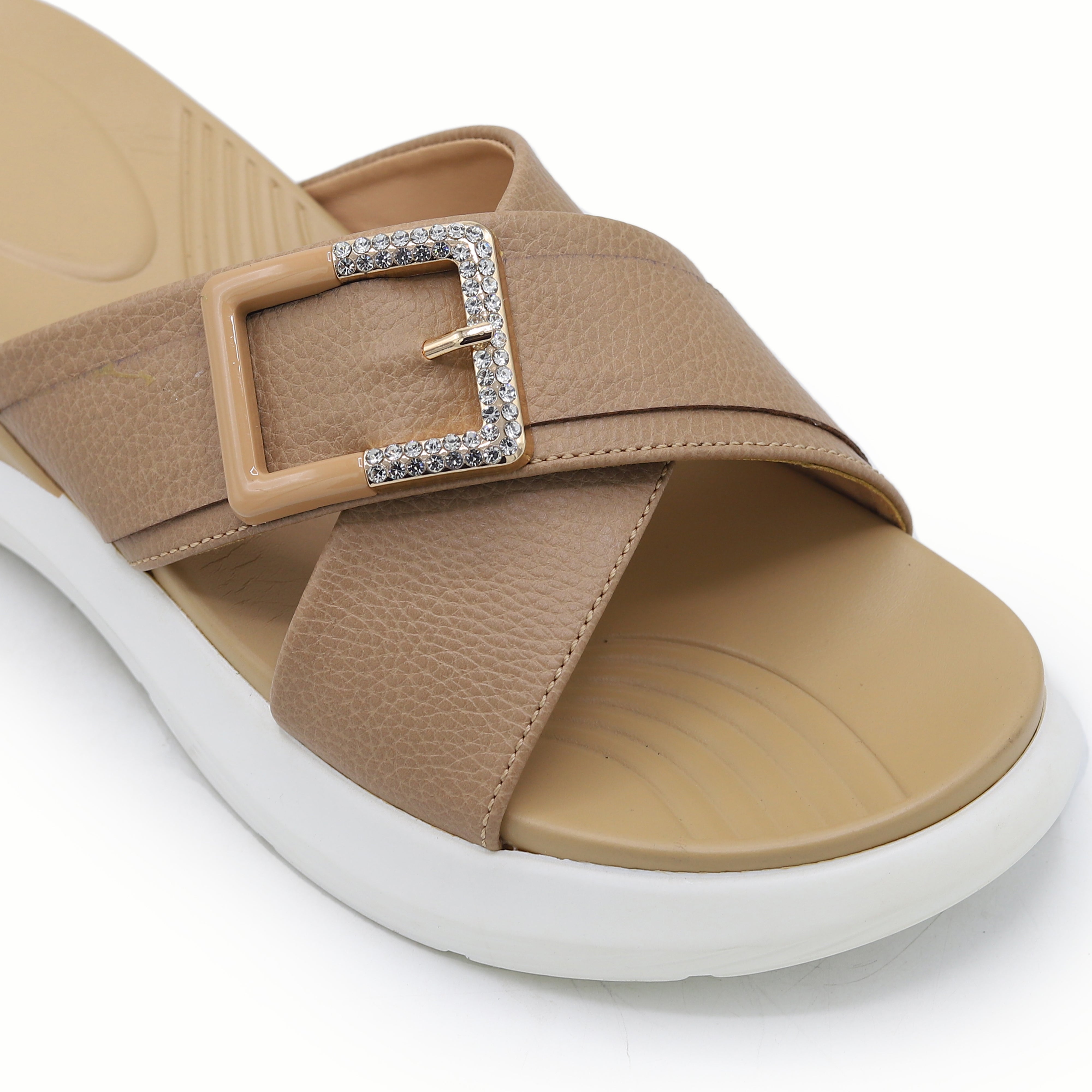 Crystal Pavé Buckle 8003675 Beige