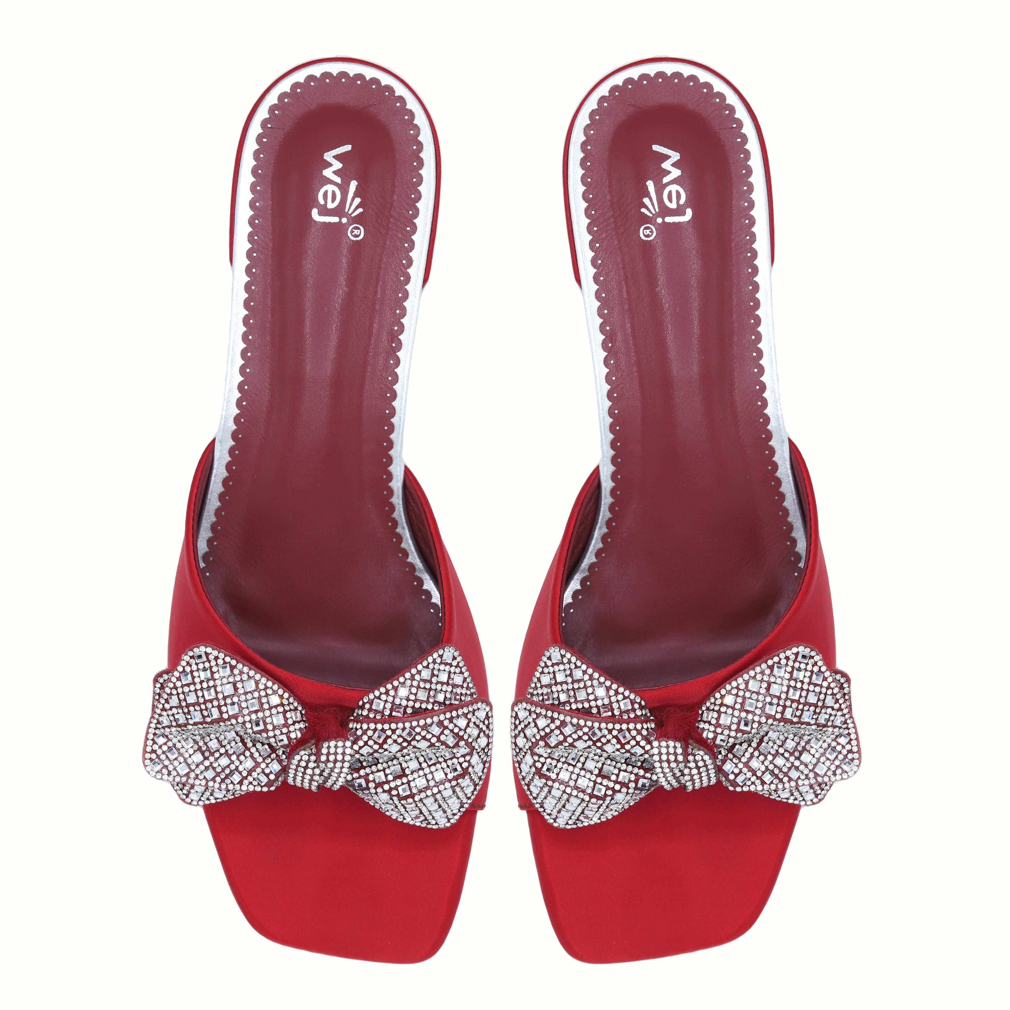 Crystal Bow 8103118 Maroon