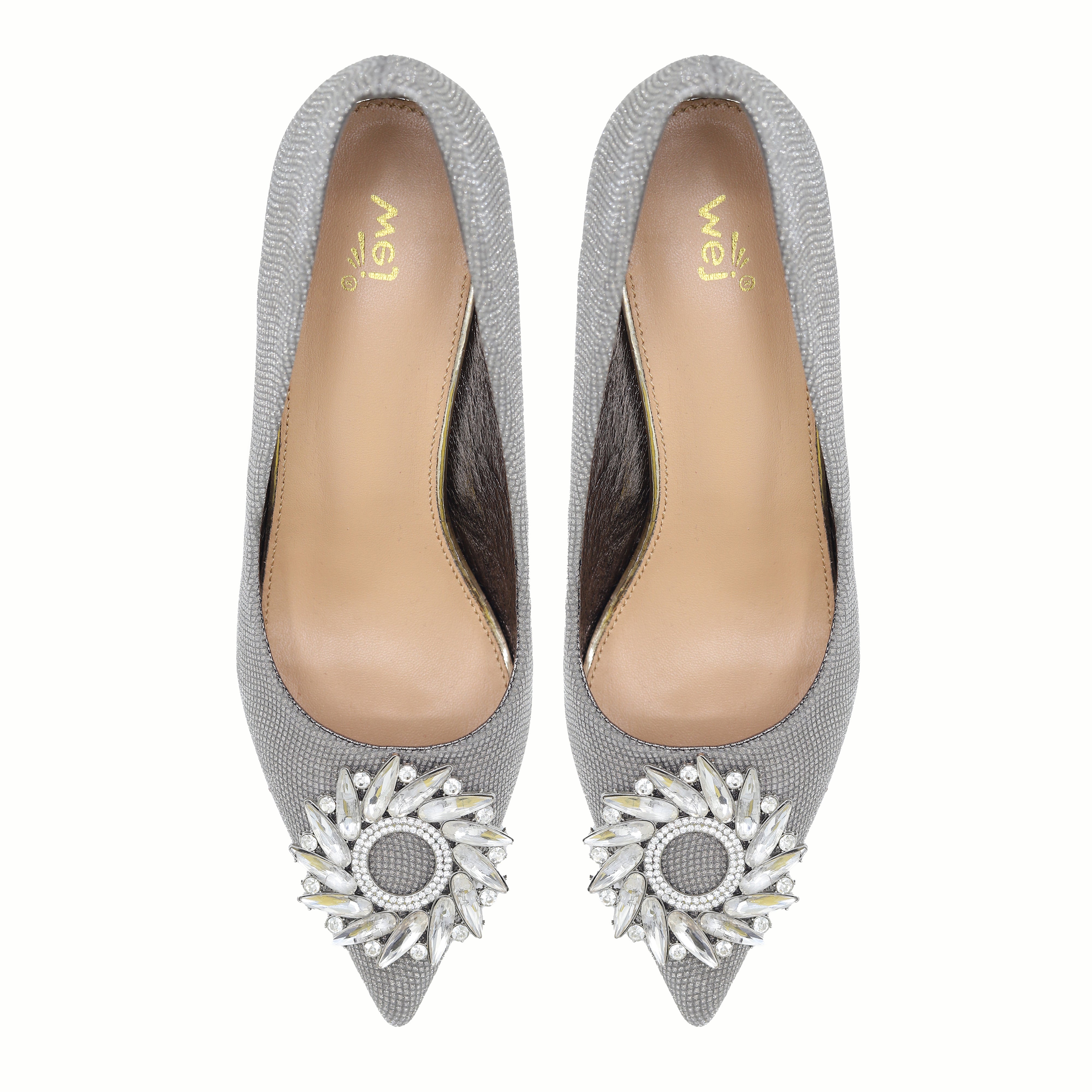Bridal Court Shoes  8108186 Grey