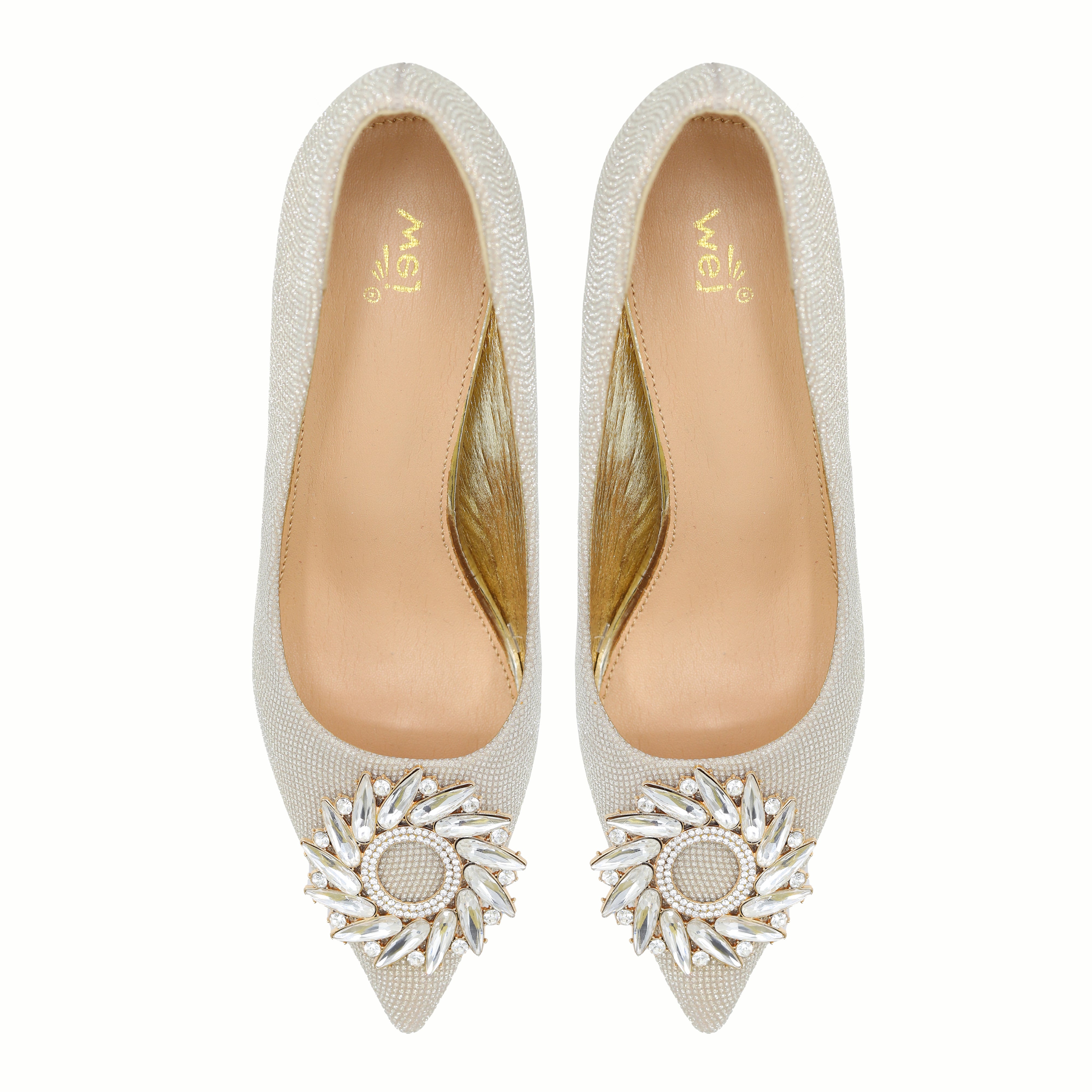 Bridal Court Shoes  8108186 Gold