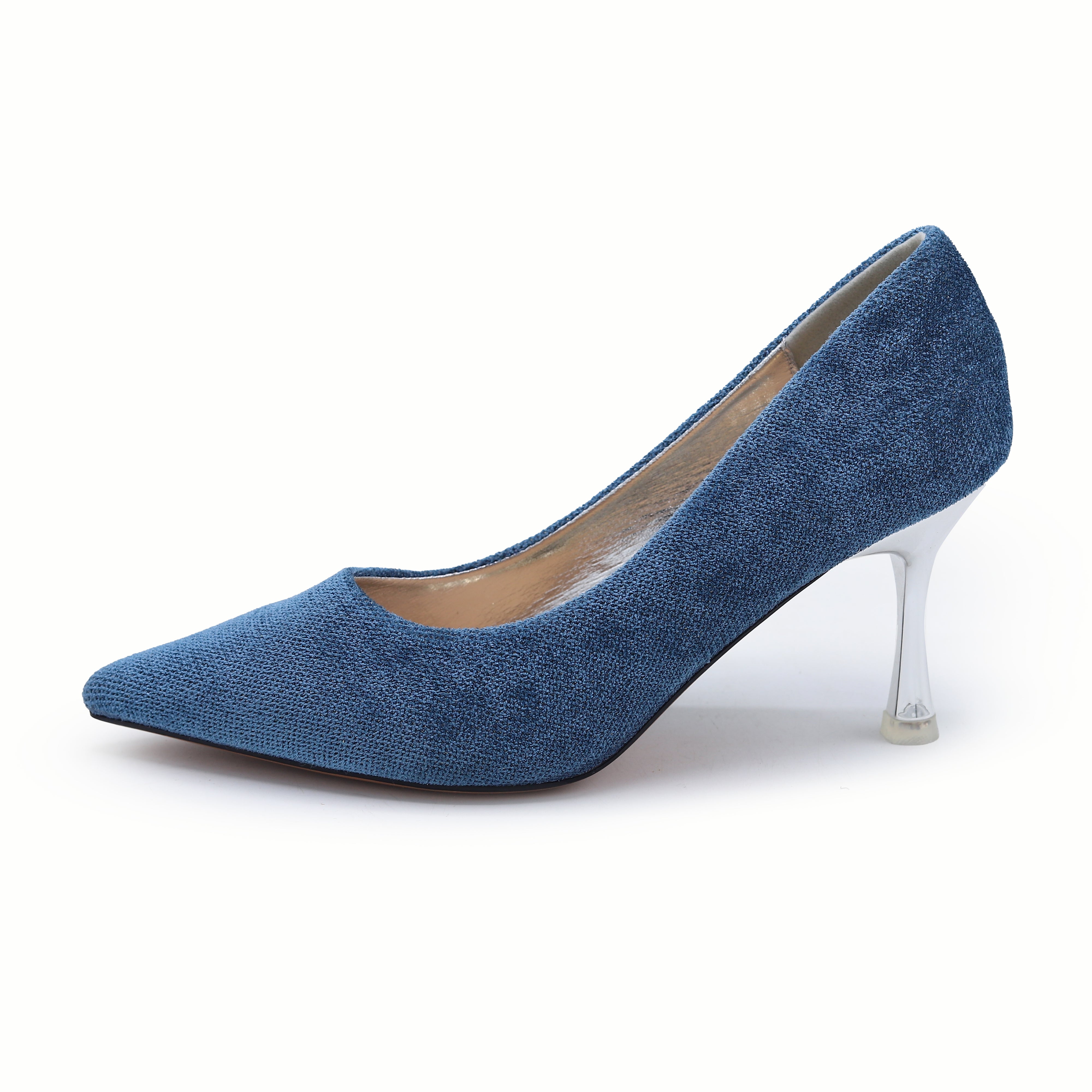 Suede Court Shoes 8108158 Blue