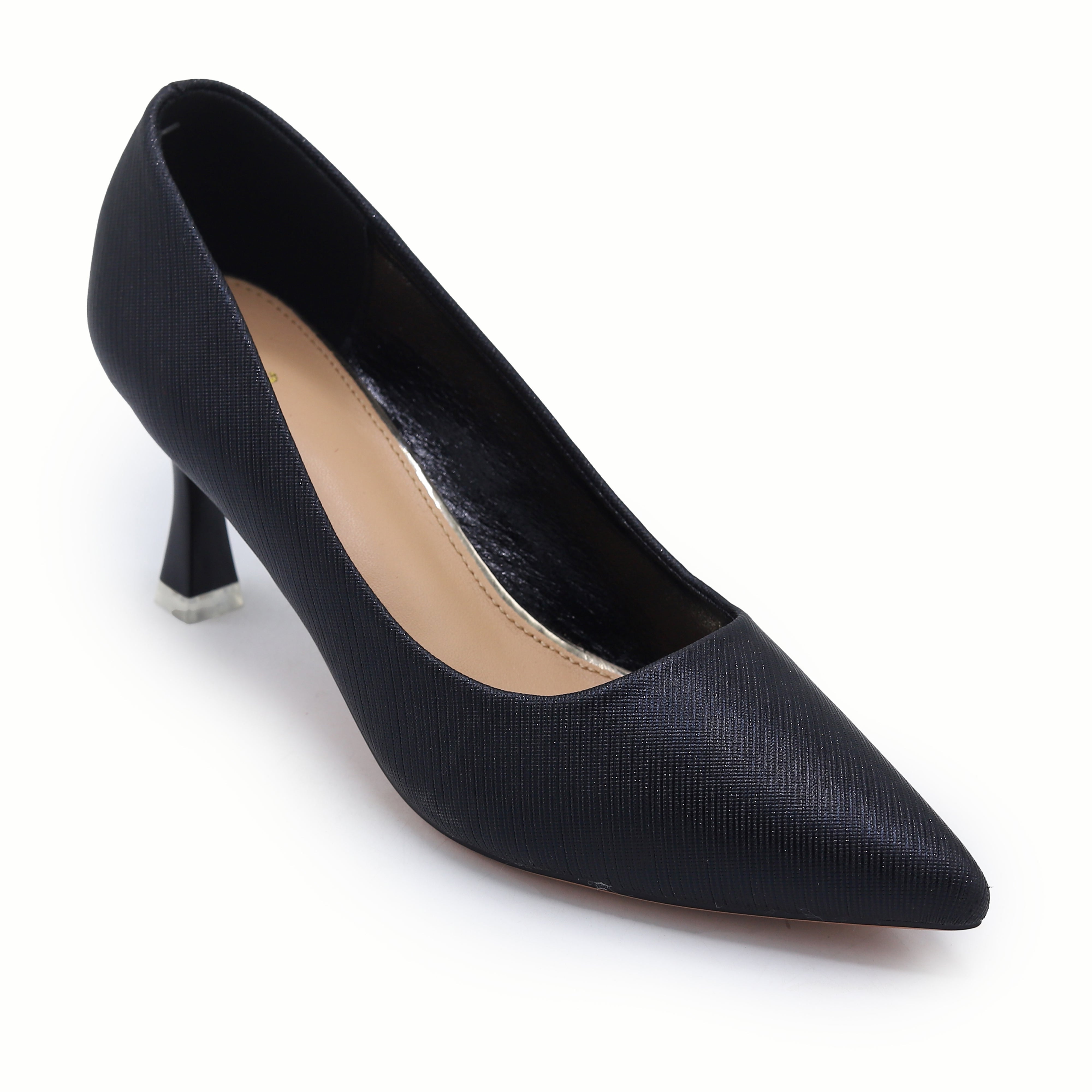 Metallic Court Shoes 8108185 Black