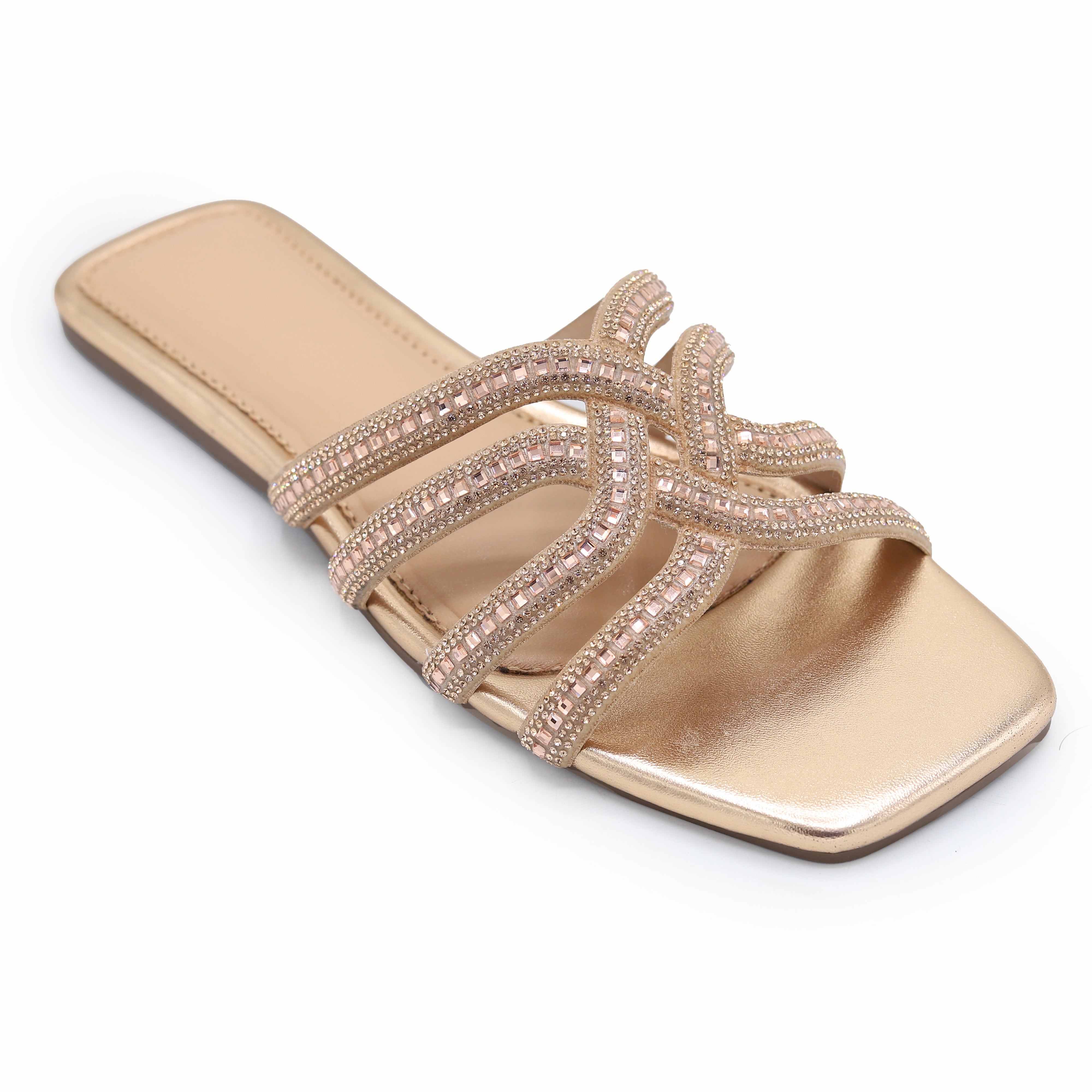 Rhinestone Flat 8003711 Peach