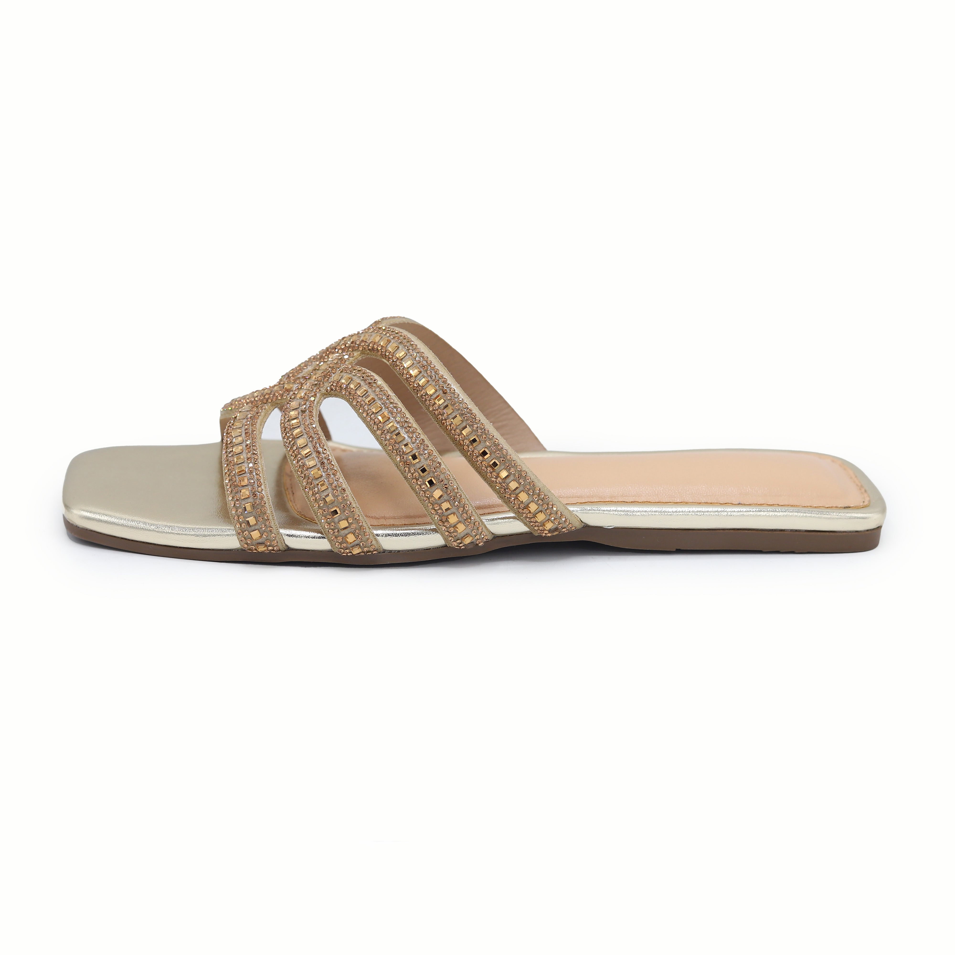 Rhinestone Flat 8003711 Gold