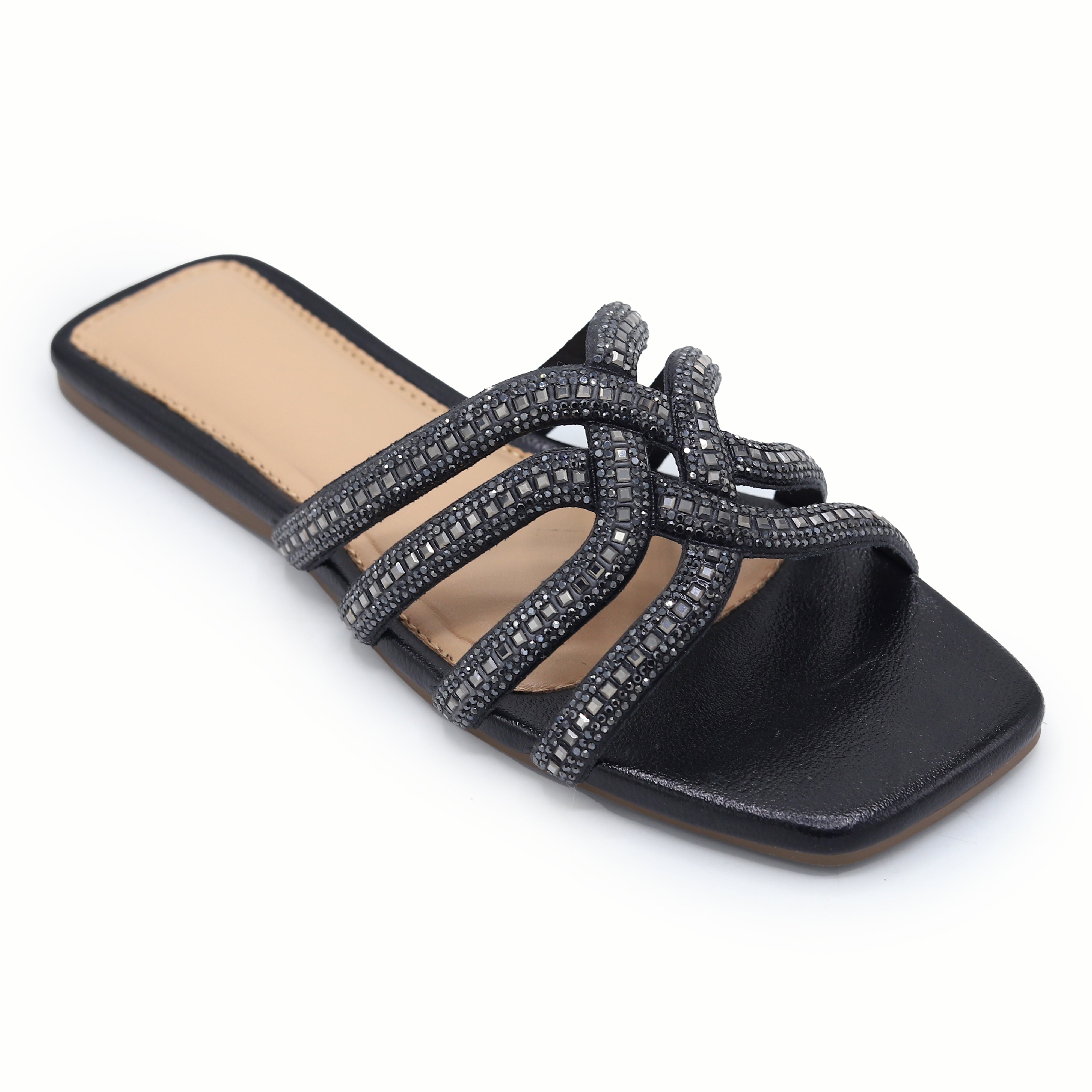 Rhinestone Flat 8003711 Black