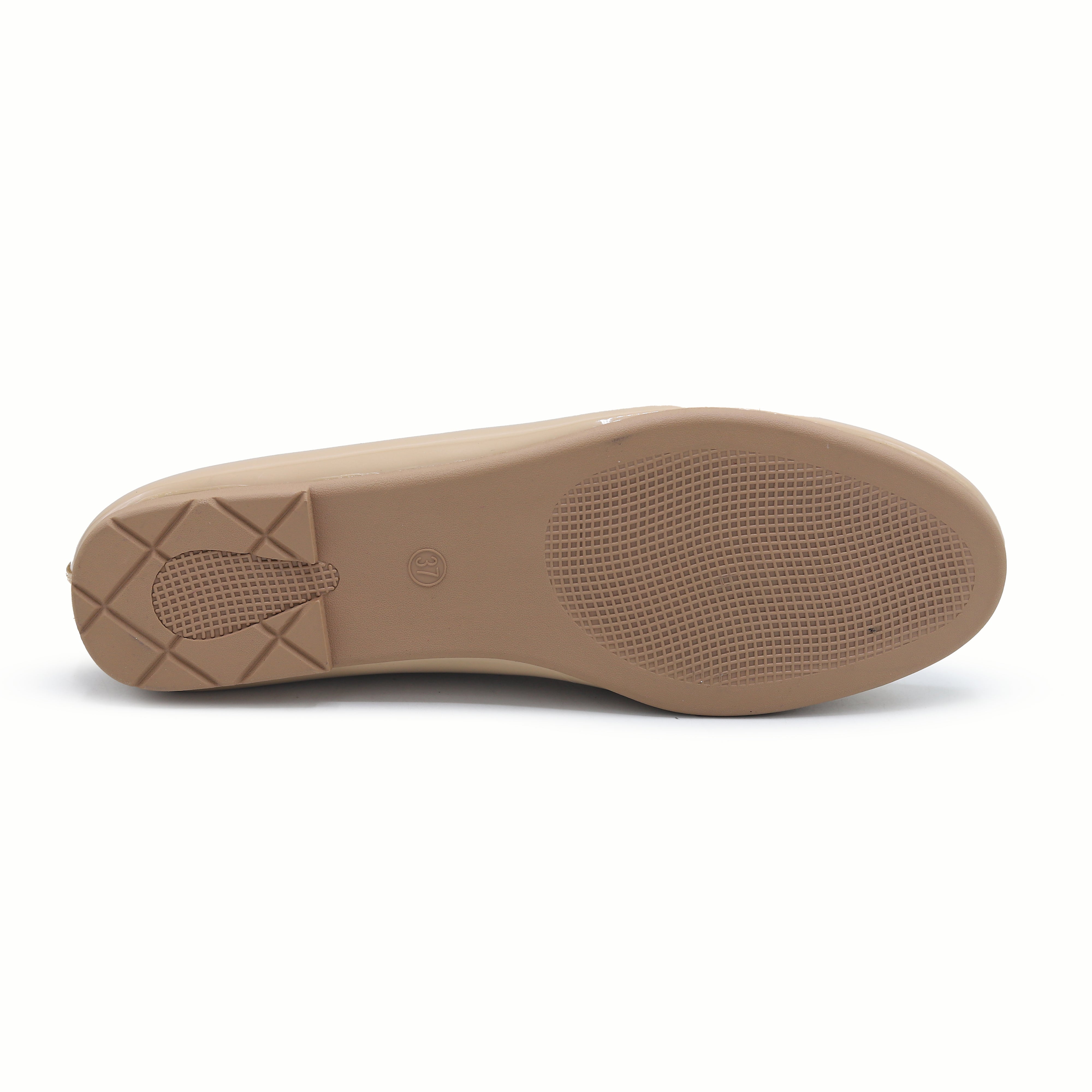 Patent Moccasin Shoes | Beige | 8004671