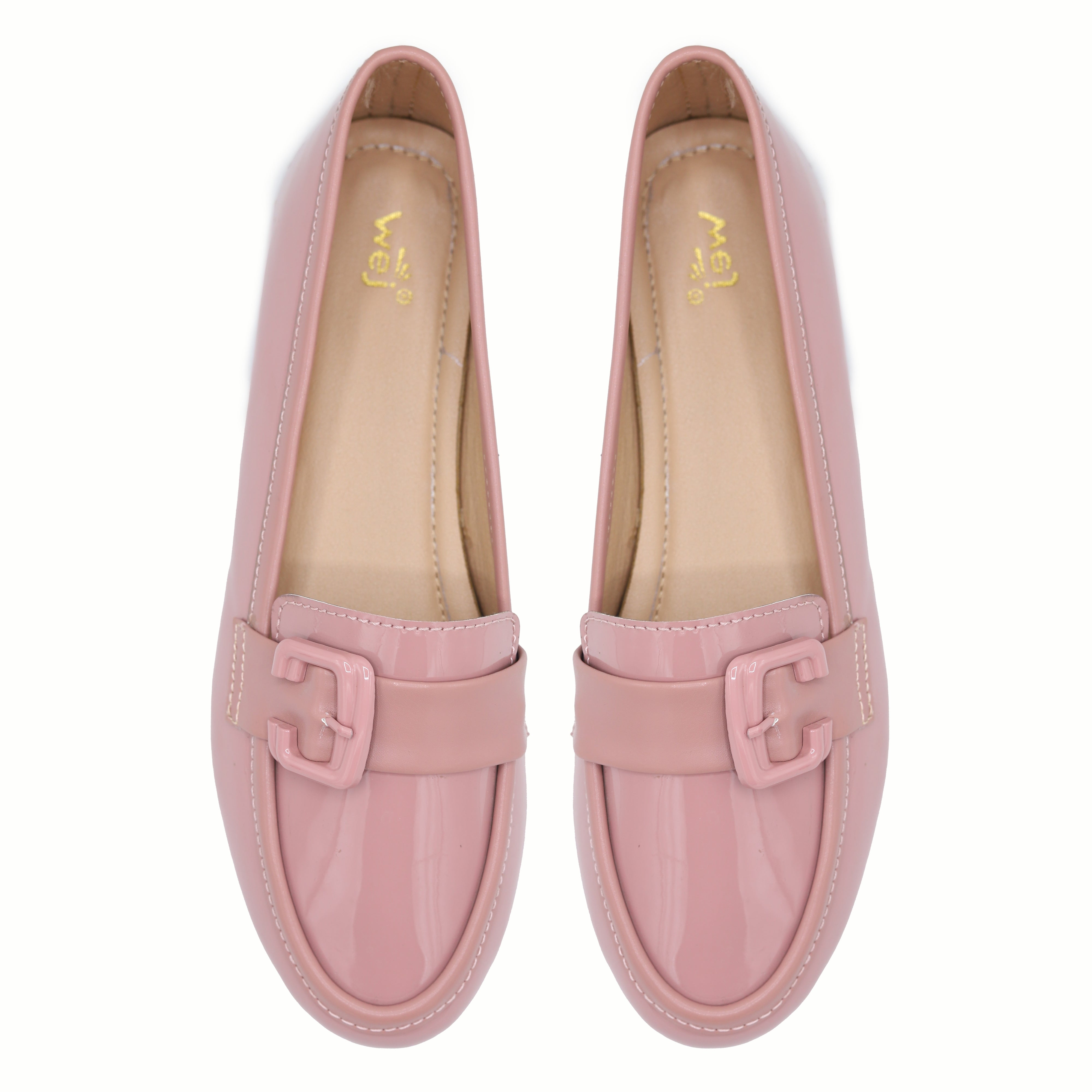 Patent Moccasin Shoes | D Pink| 8004671