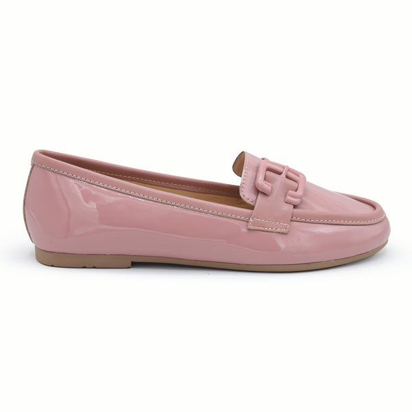Patent Moccasin Shoes | D Pink| 8004671