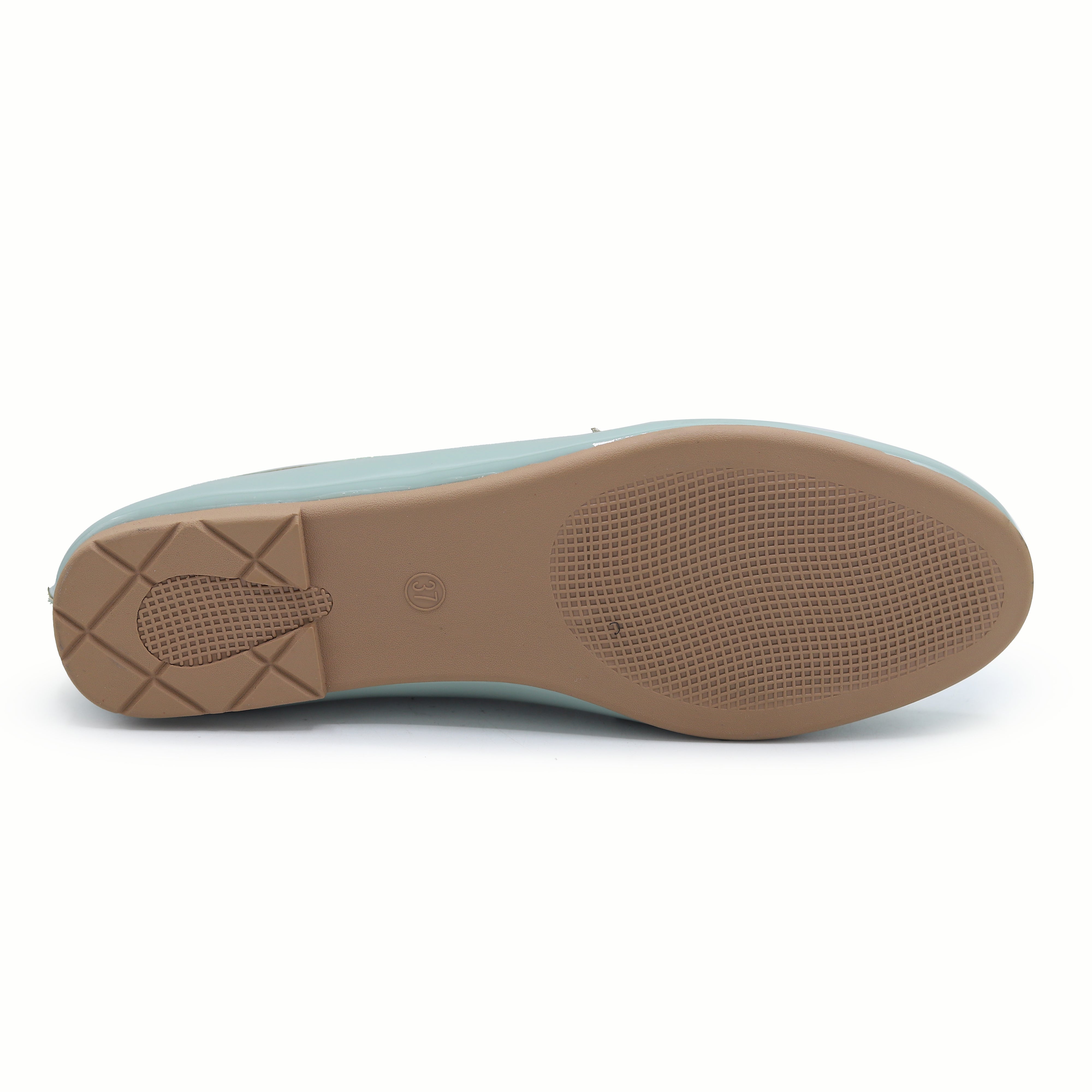 Patent Flat Moccasin | Mint | 8004672