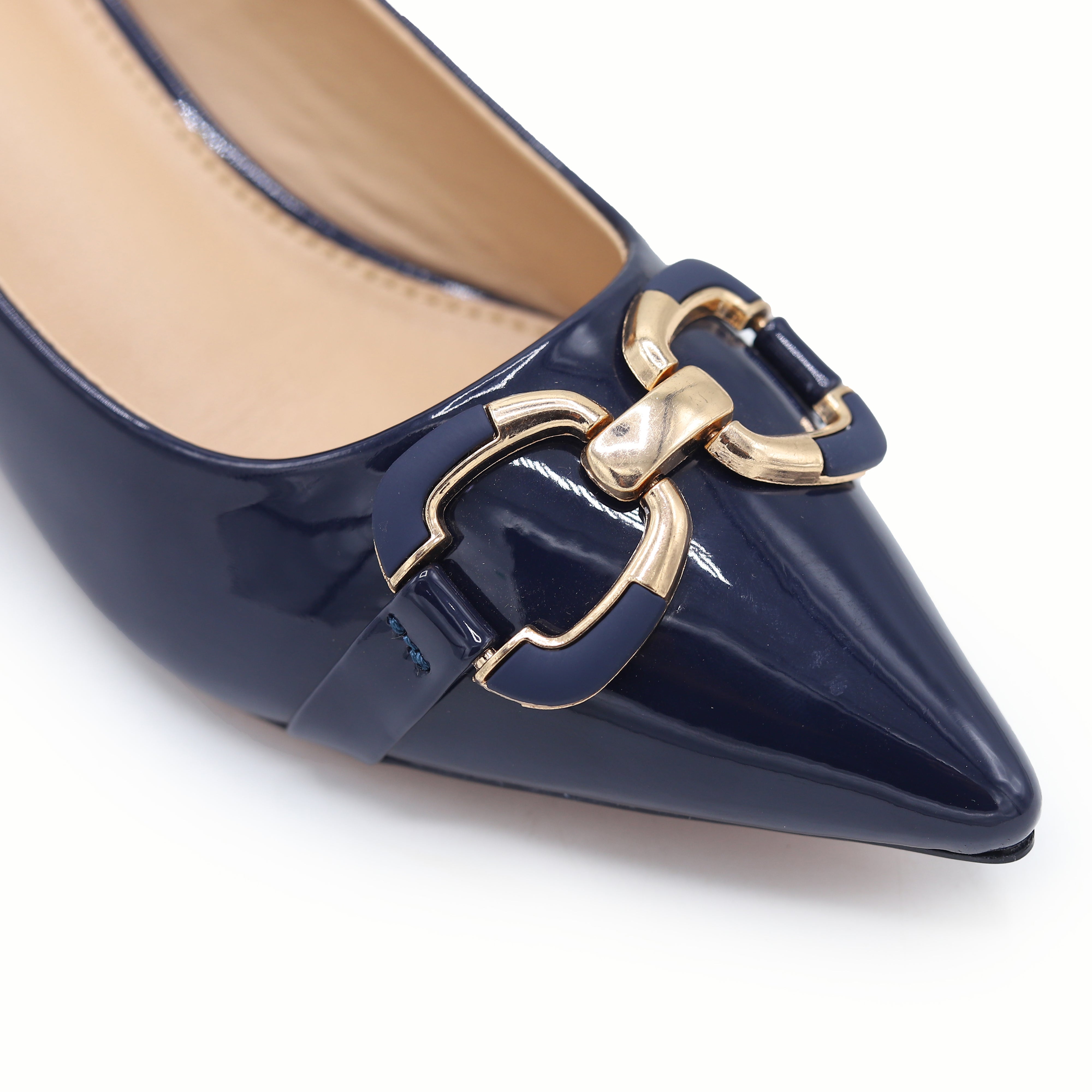 Patent Block Heel | Navy | 8108333