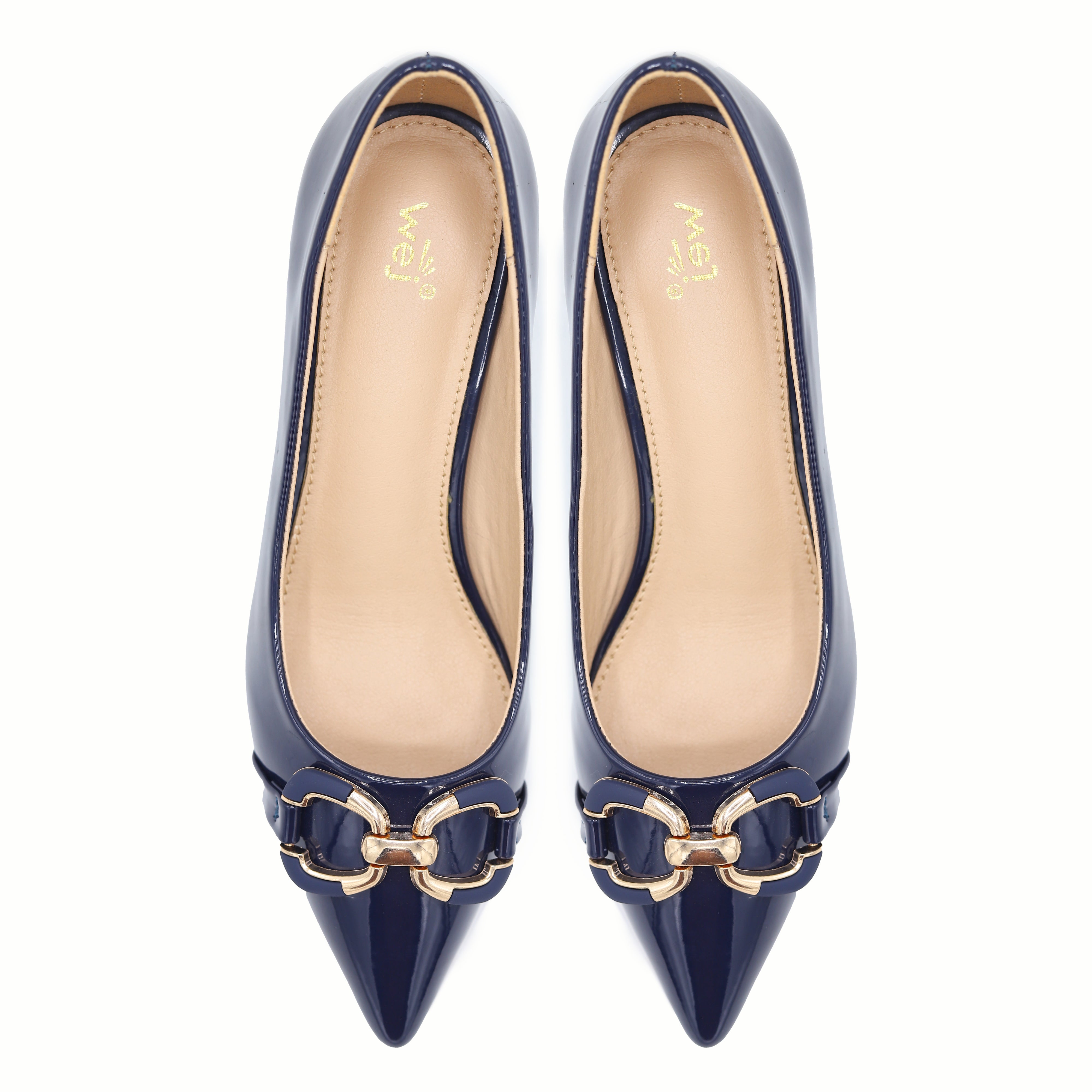 Patent Block Heel | Navy | 8108333