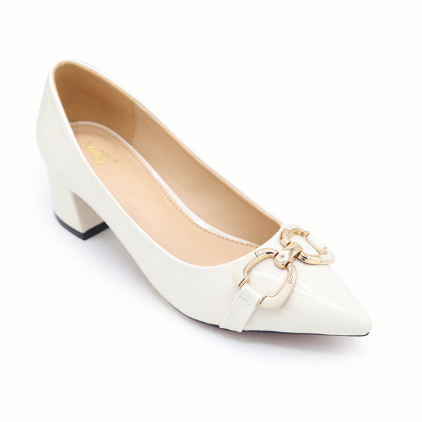 Patent Block Heel | Fawn | 8108333
