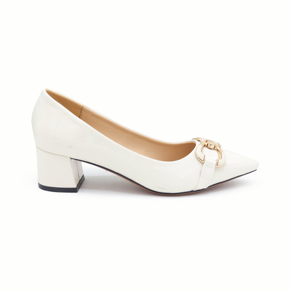 Patent Block Heel | Fawn | 8108333
