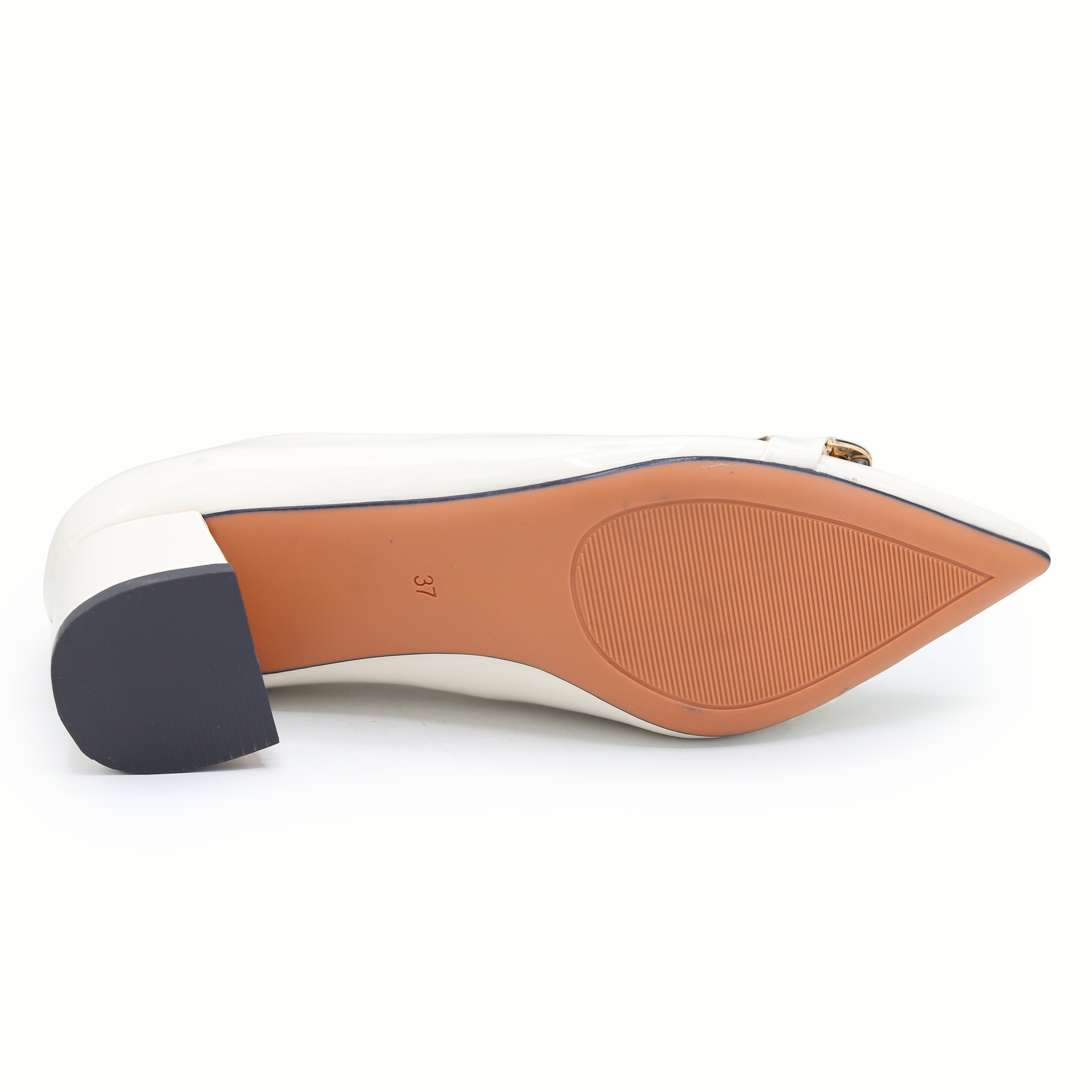 Patent Block Heel | Fawn | 8108333