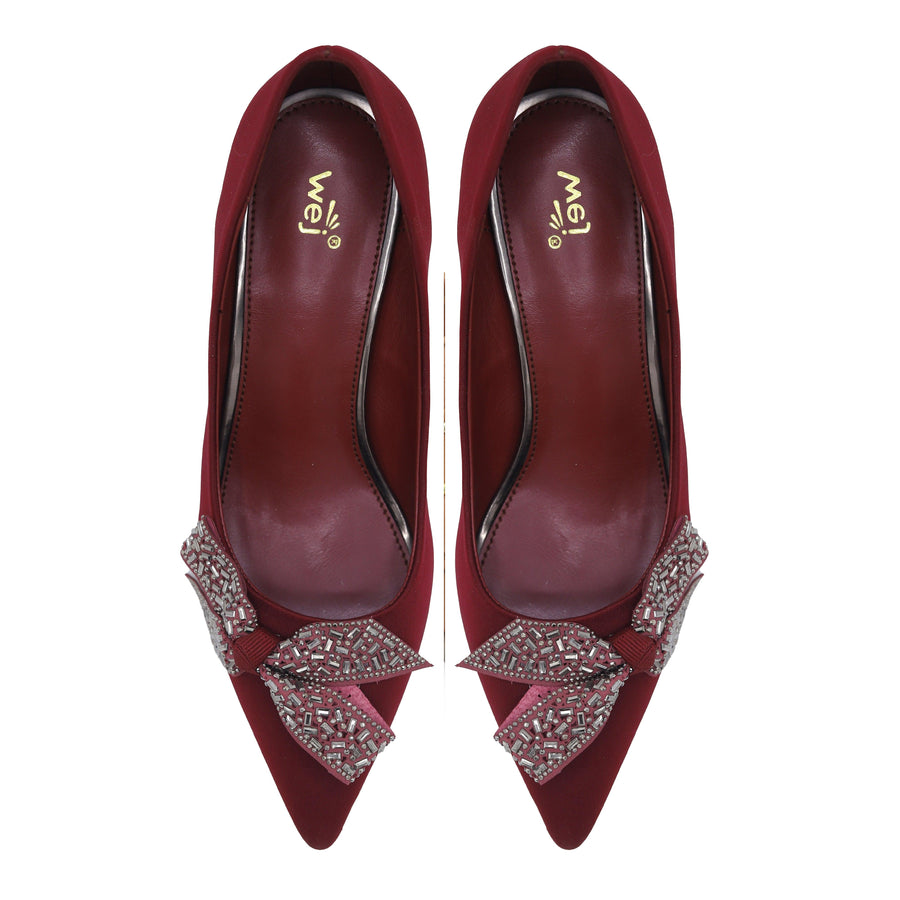 Court Pumps 8108258 Maroon 7cm