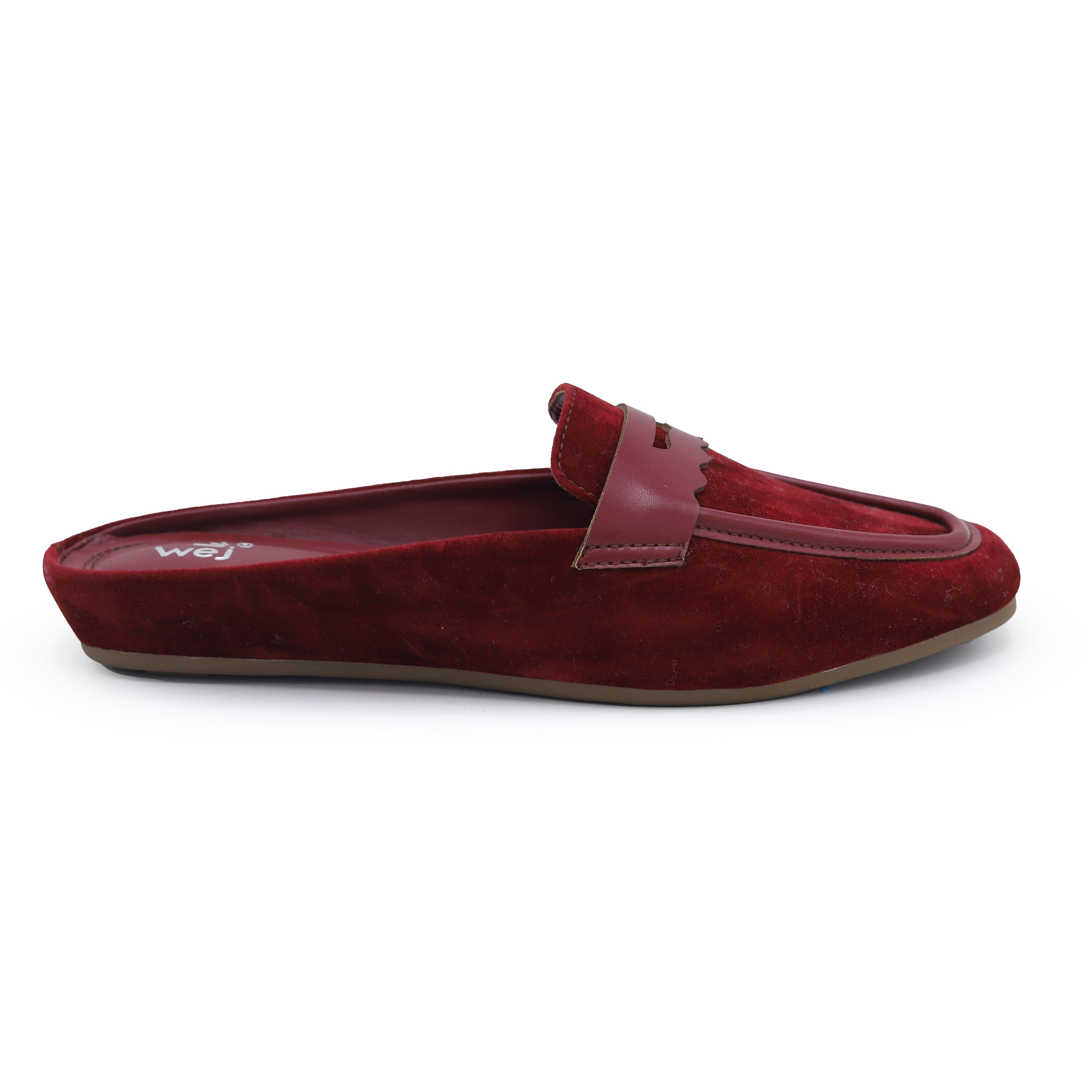 Suede Mules 8007249 Maroon
