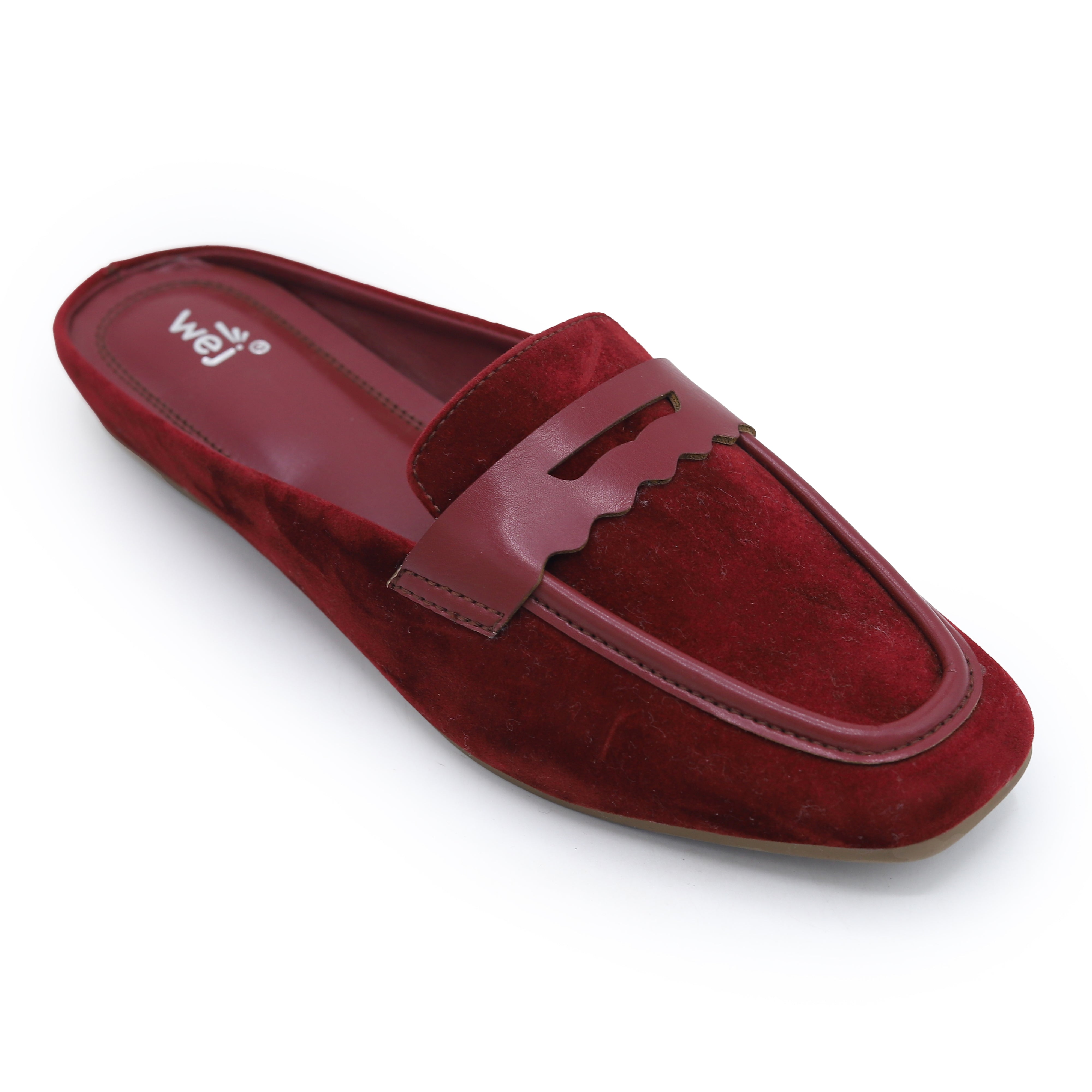 Suede Mules 8007249 Maroon