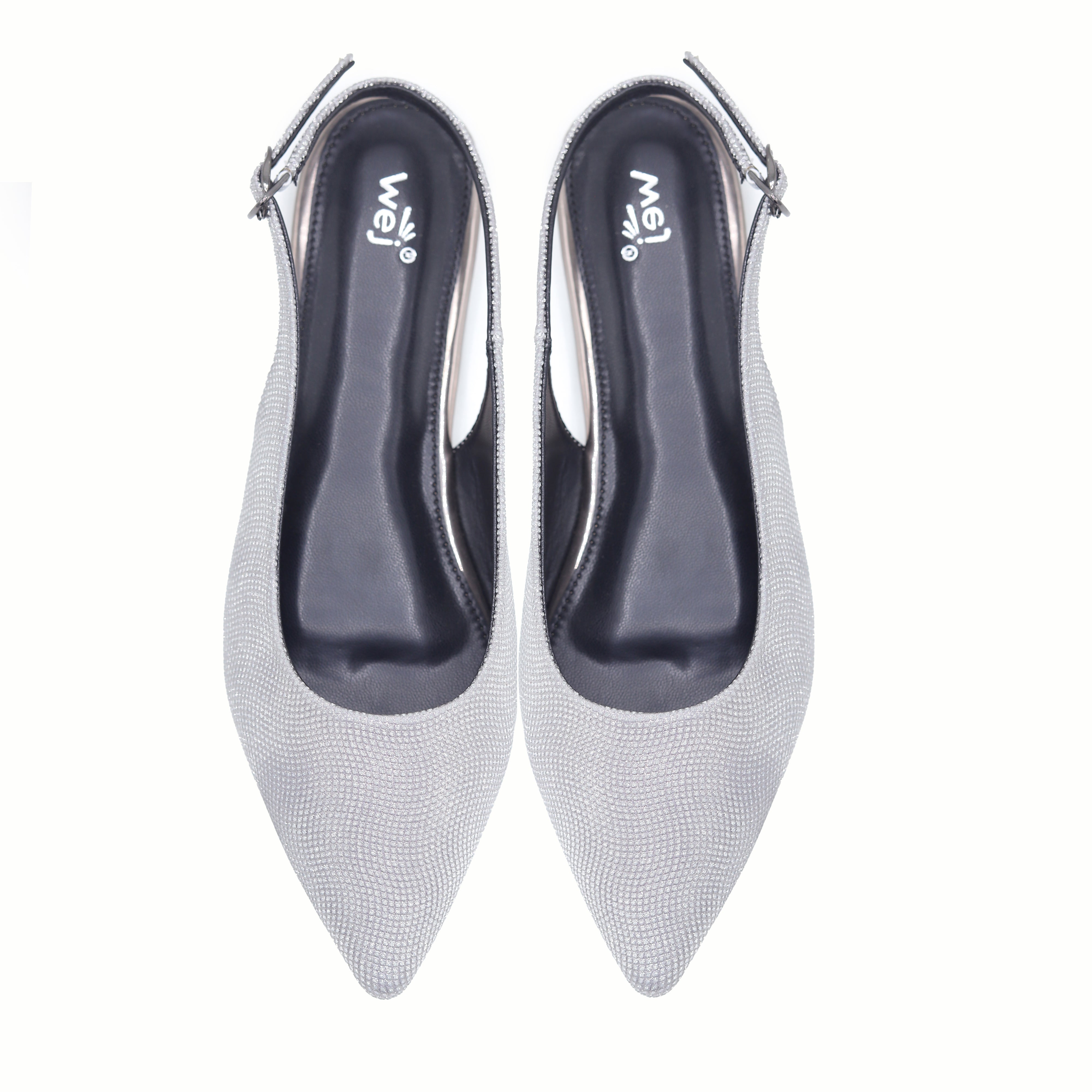 Slingback Flats 8002382 Gun Grey