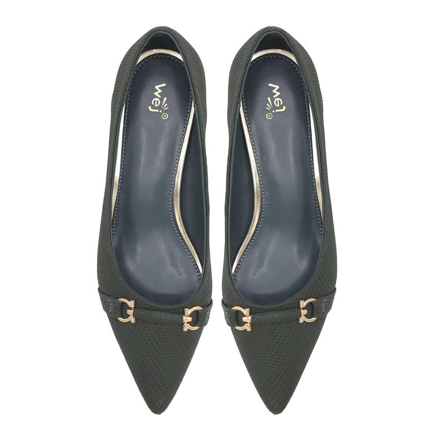 Court Pumps 8108276 D Green 3.5cm