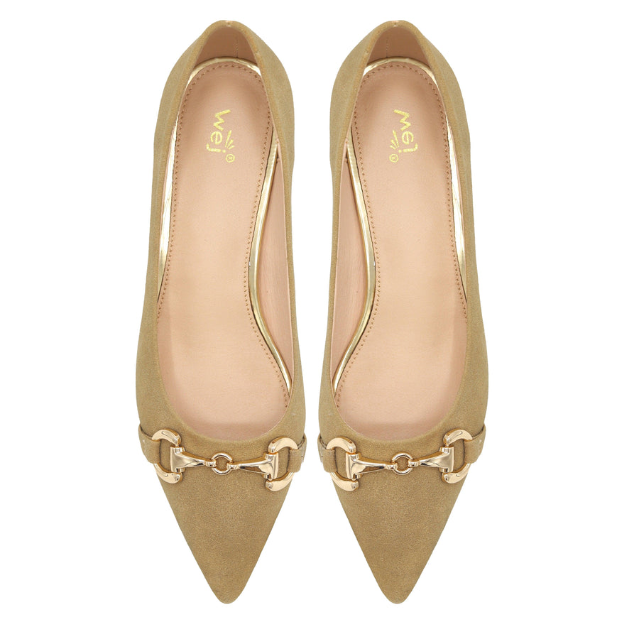 Court Pumps 8108282 D Olive 3.5cm