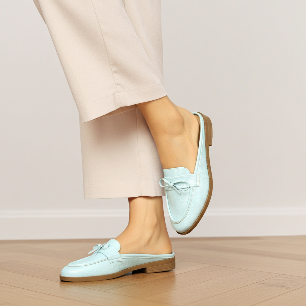 Stylish Mint slip-on mules / 8007184