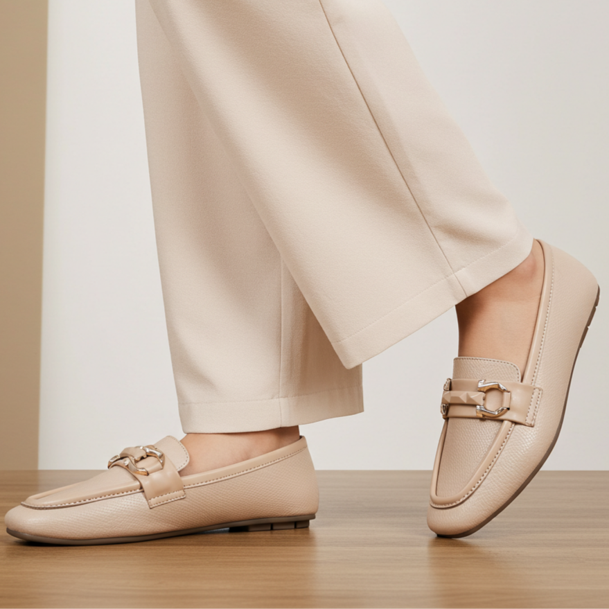 Women's Beige Pump Shoes - 8004419