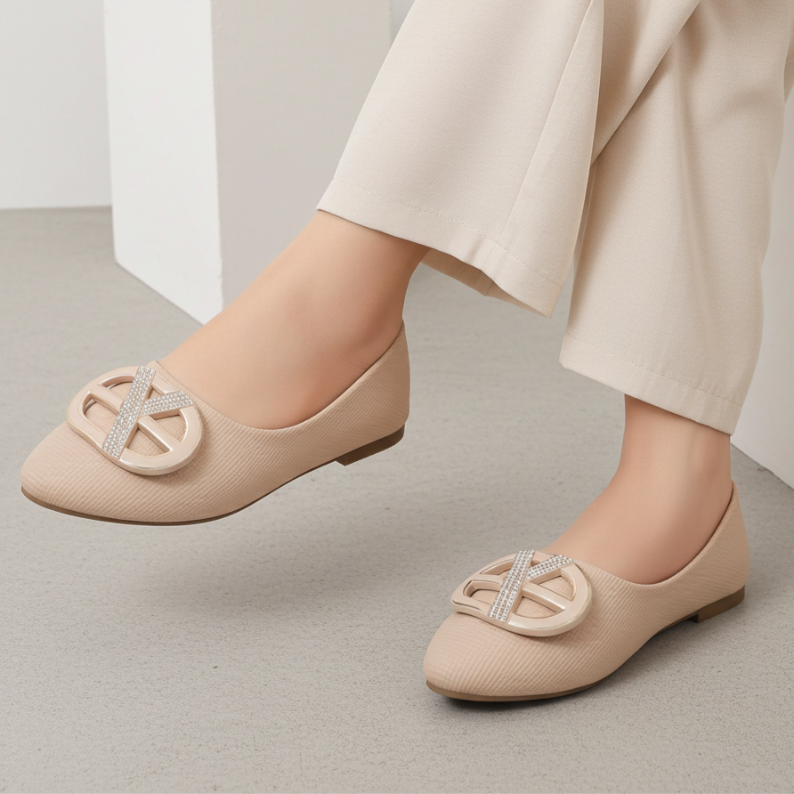 Beige Pumps Shoes - 8006343