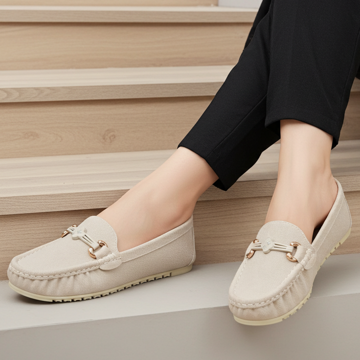 Women's Slip-On Comfort Flats 8004348 Fawn