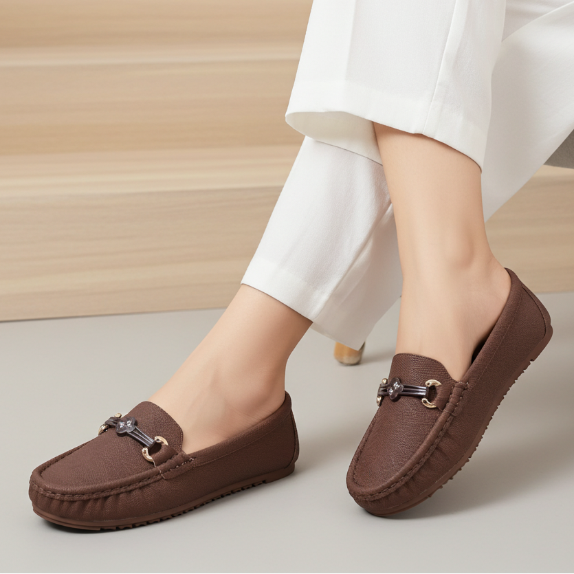 Women's Slip-On Flat Footwear 8004348 Brown