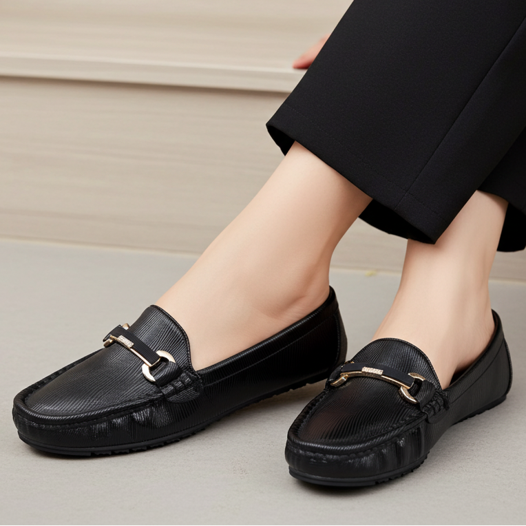 Women's Crystal Accent Flats 8004344 Black