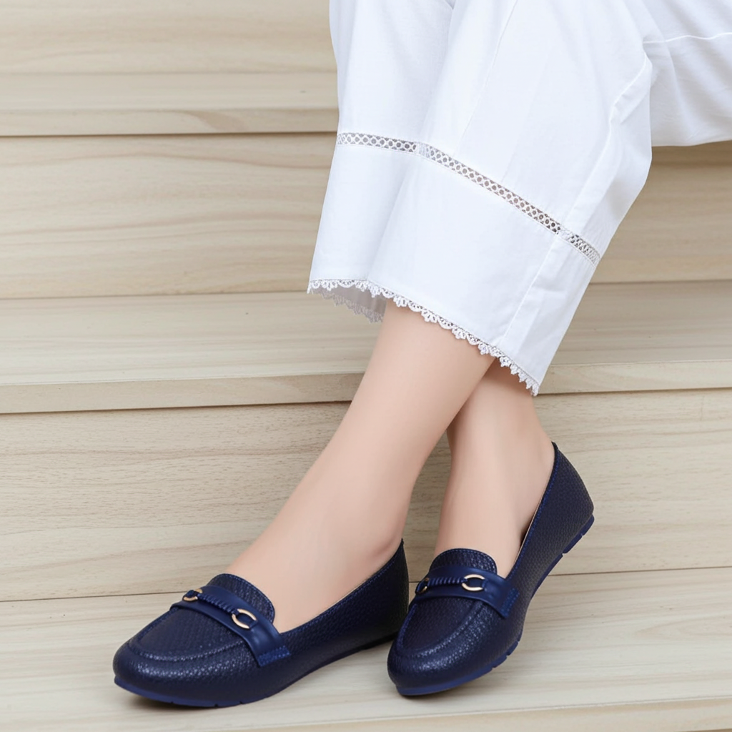 Navy loafers for women - 8006299