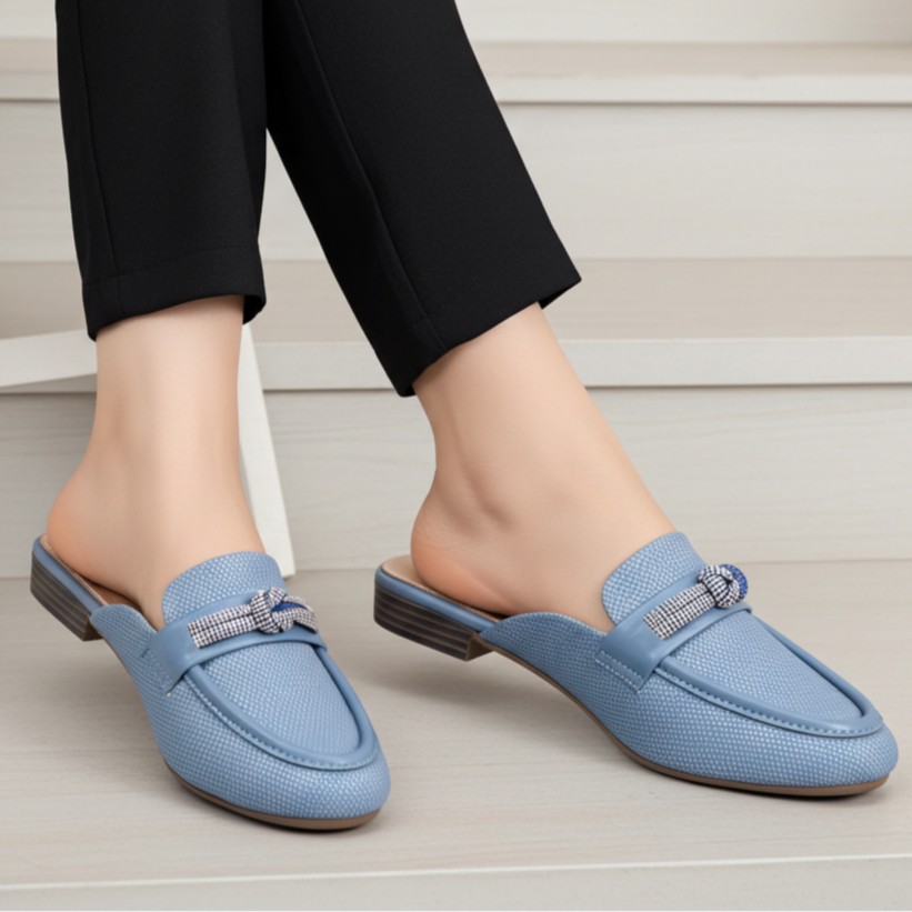 Blue Women's Half Shoes 8007200