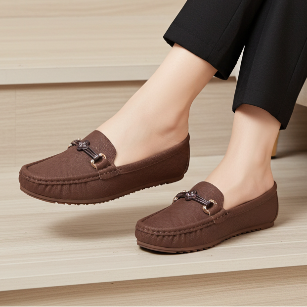 Women's Slip-On Flat Footwear 8004348 Brown