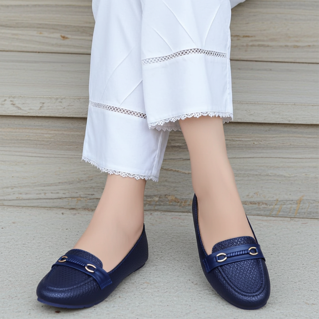 Navy loafers for women - 8006299