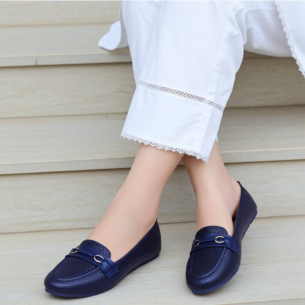 Navy loafers for women - 8006299