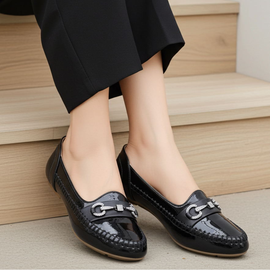 Black Loafer For Women 8004376