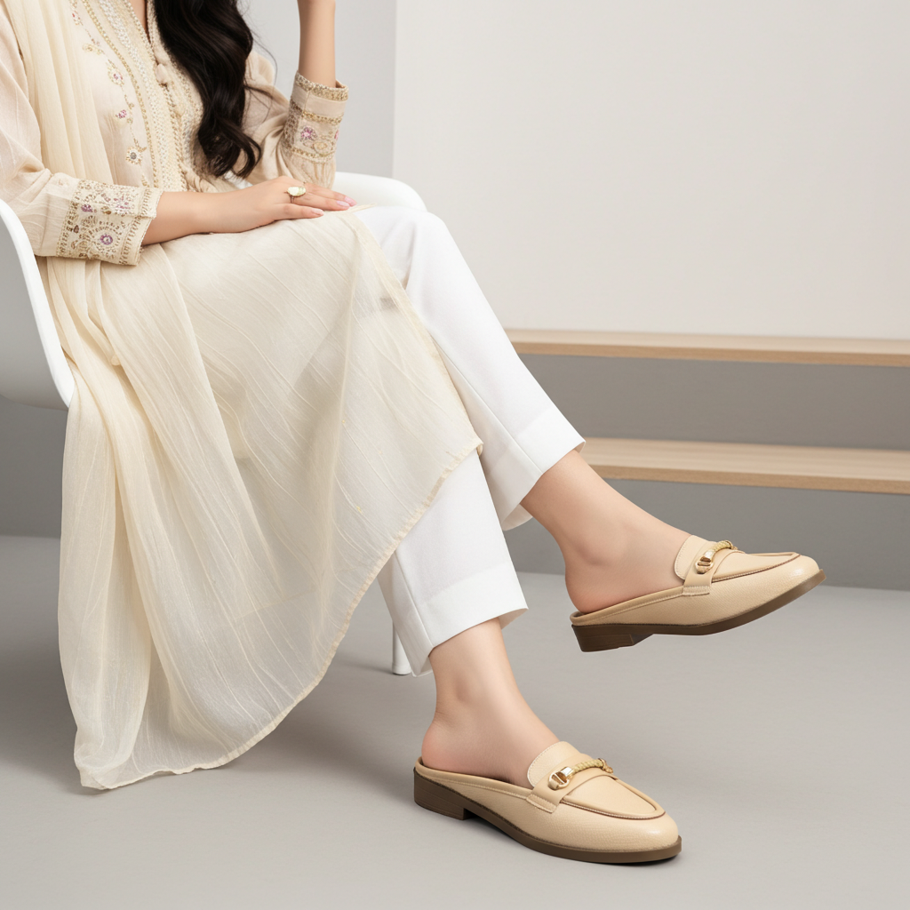 Beige Slip-On Loafers / 8007180